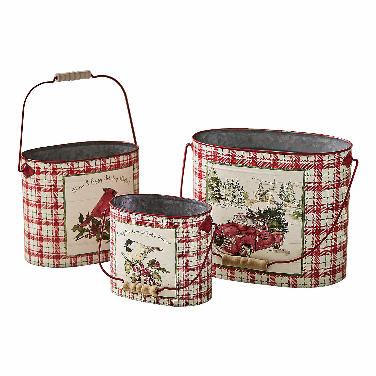 Set di 3 portavasi Fuzzy