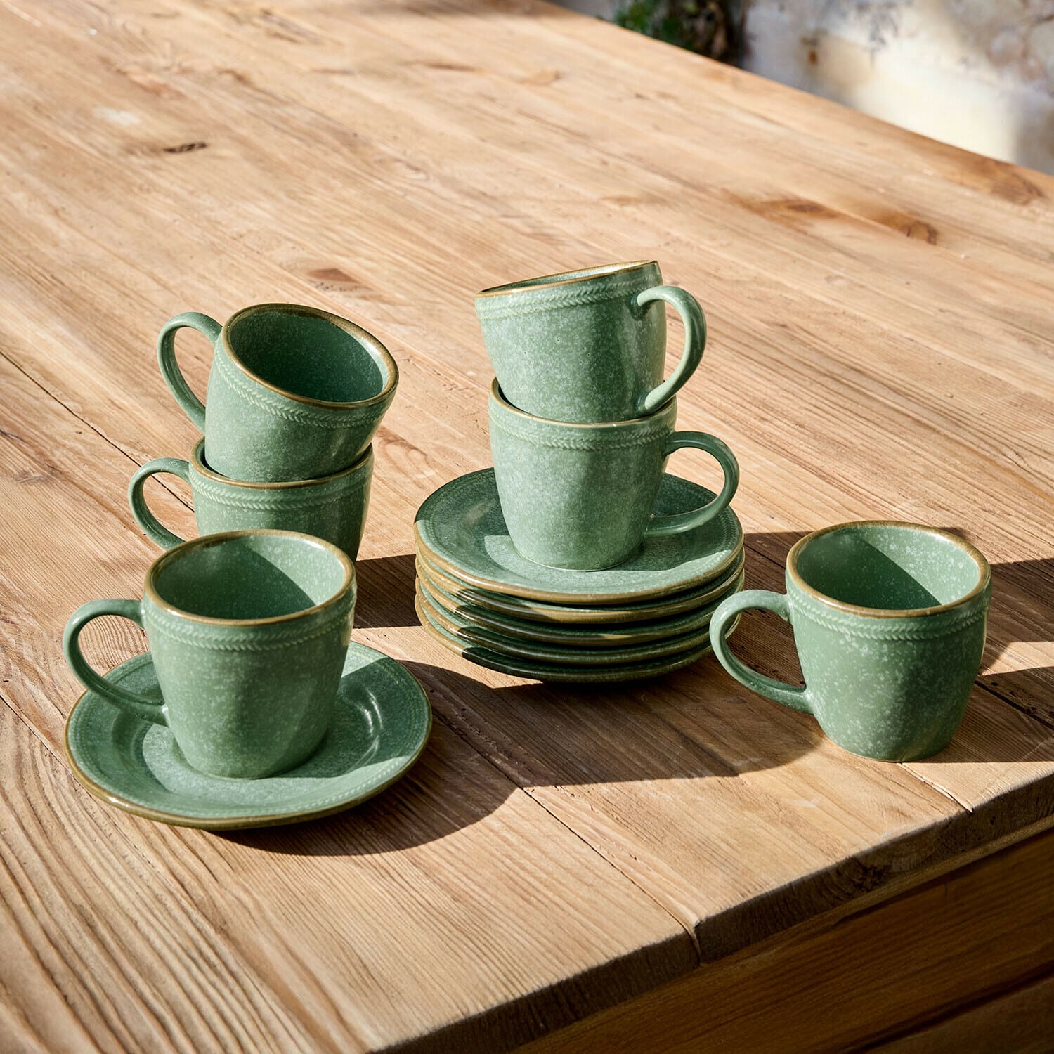 Set di 6 tazze con piattino Norrvik