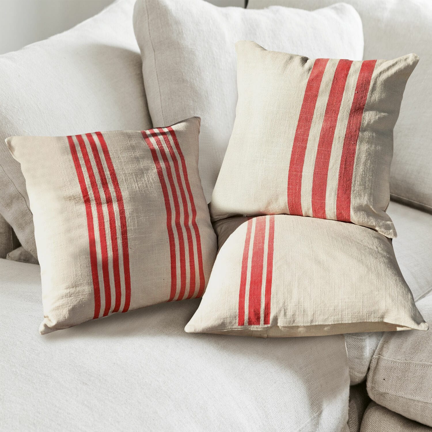 Set di 3 copricuscini Rosano