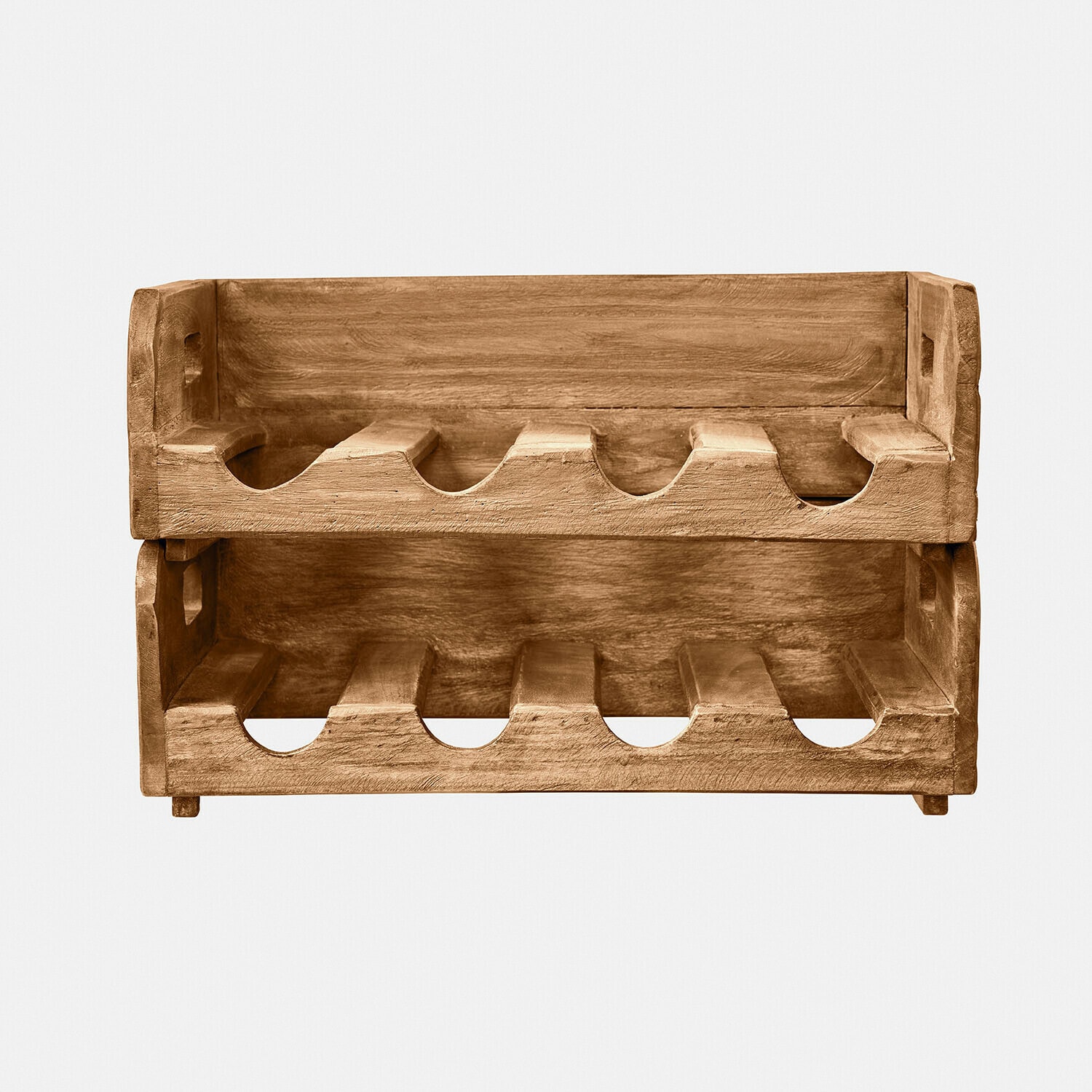 Coppia di portabottiglie Crestwooden