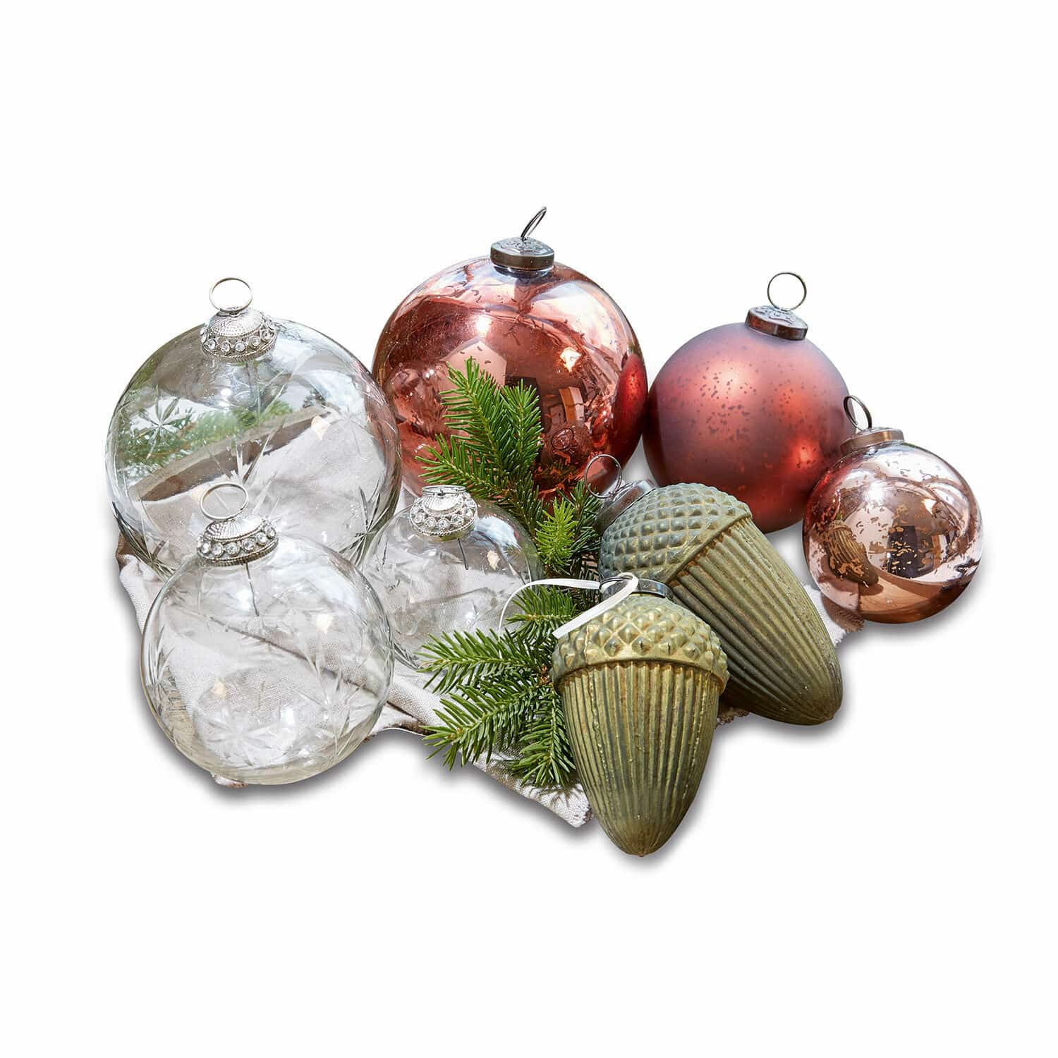 Set di 8 decorazioni natalizie Glaster