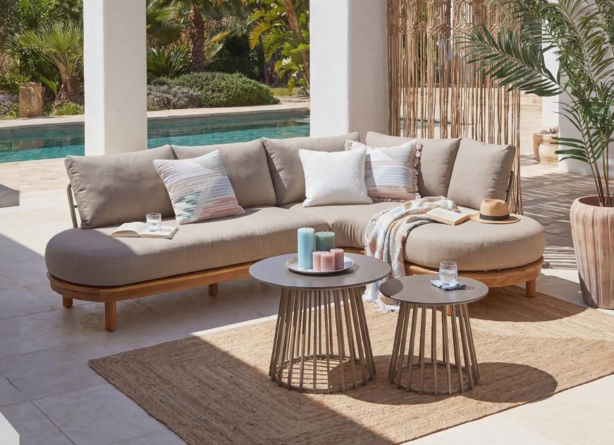 Zona lounge sotto il sole