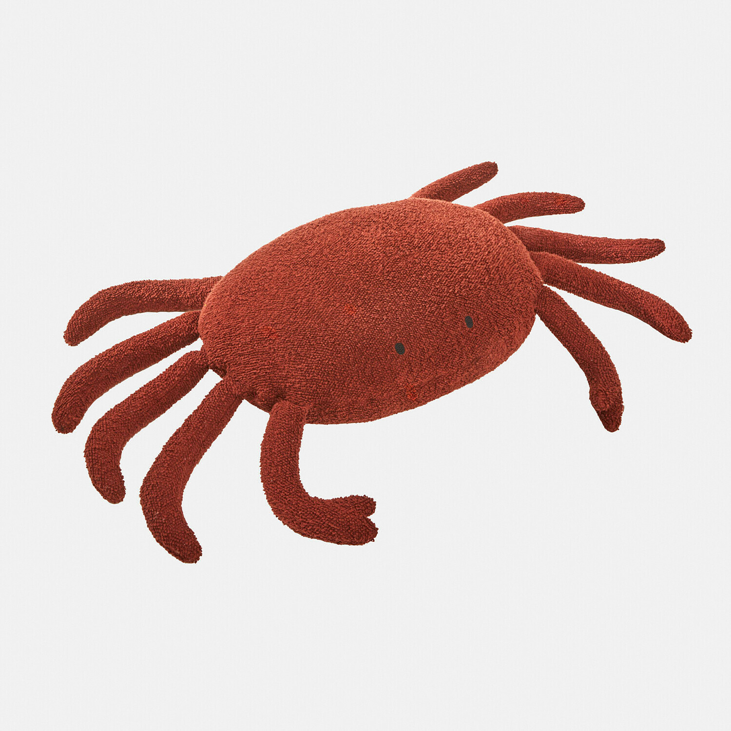 Peluche Bubbilo Cuscino morbido a forma di granchio rosso, decorazione per la cameretta dei bambini