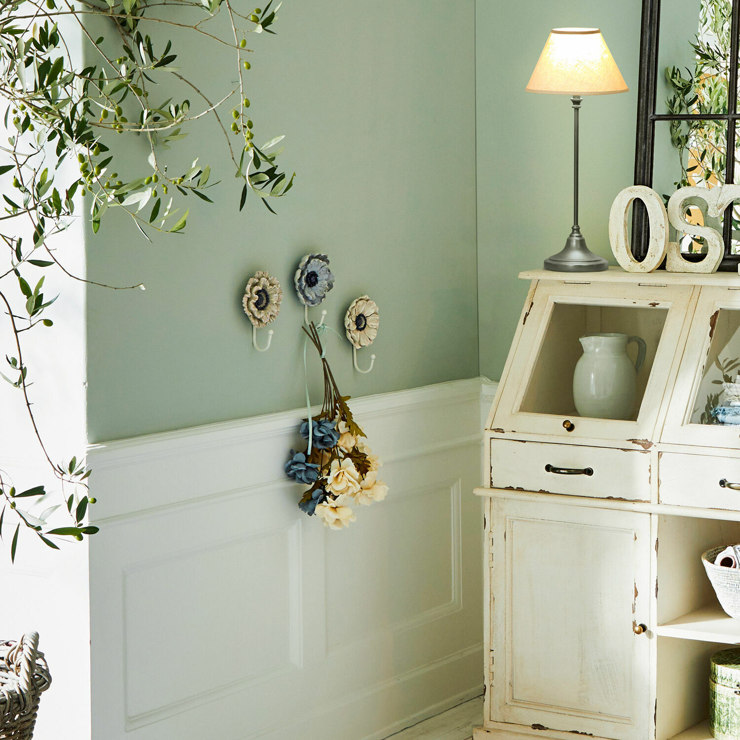 Set di 4 fiori decorativi Malagin