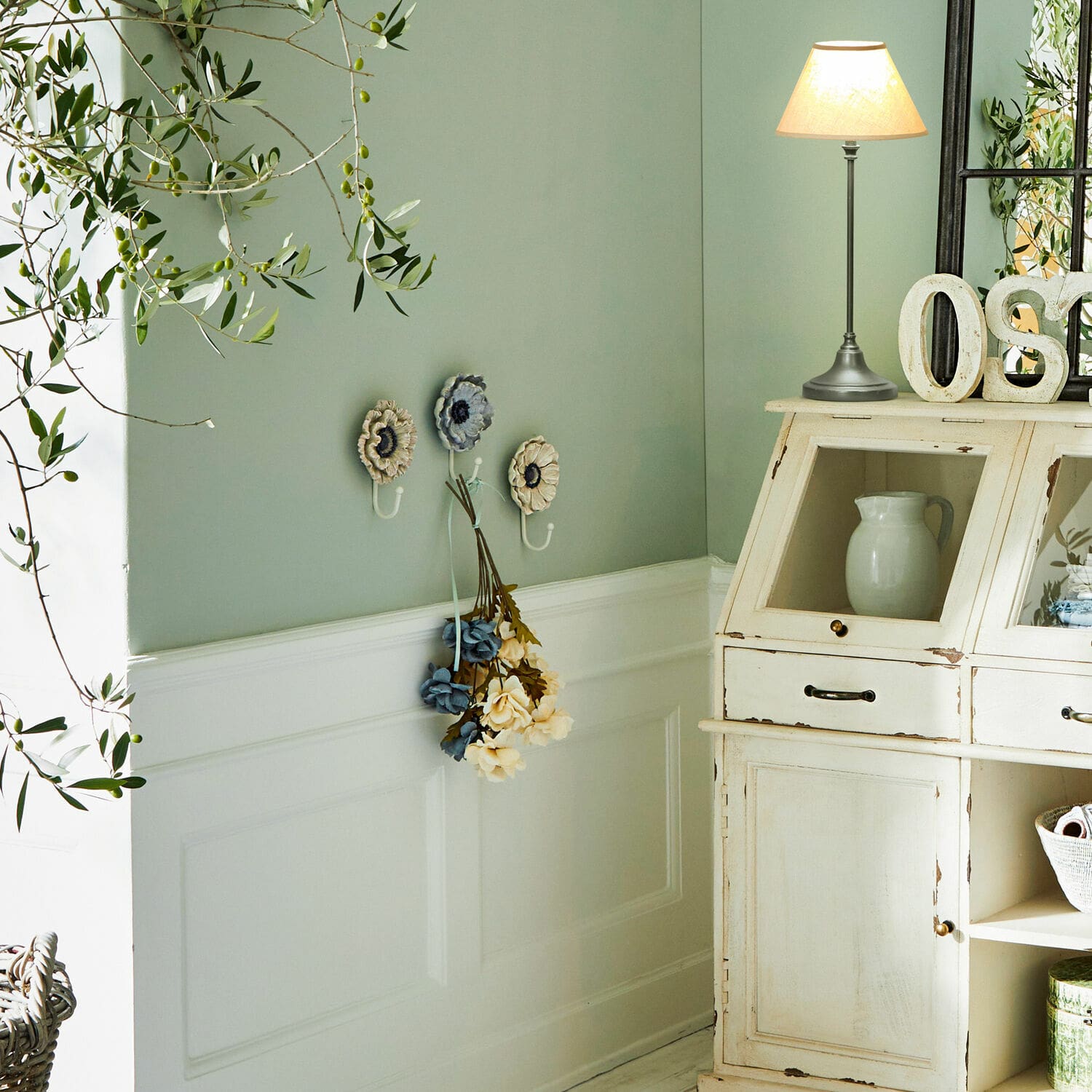 Set di 4 fiori decorativi Malagin