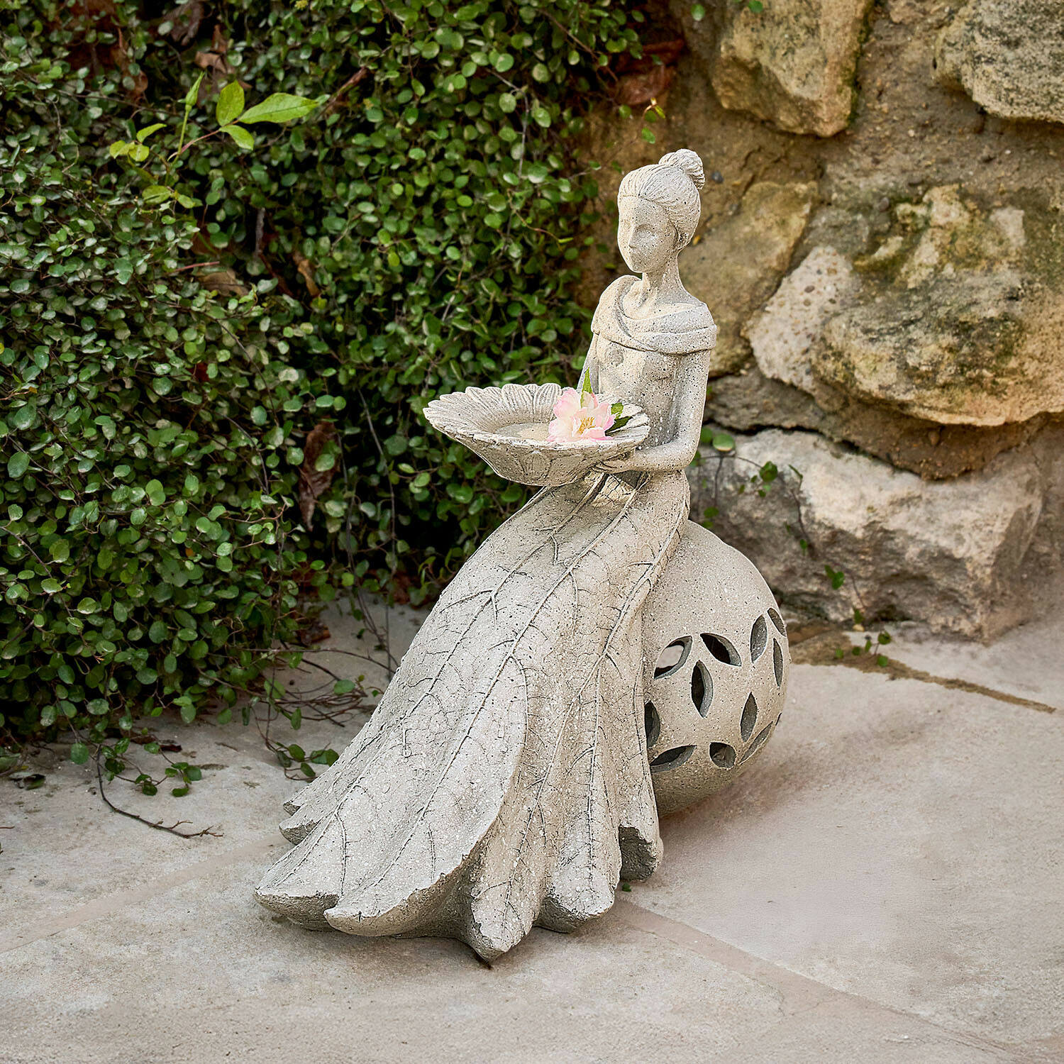 Statuina decorativa a energia solare Lendoria