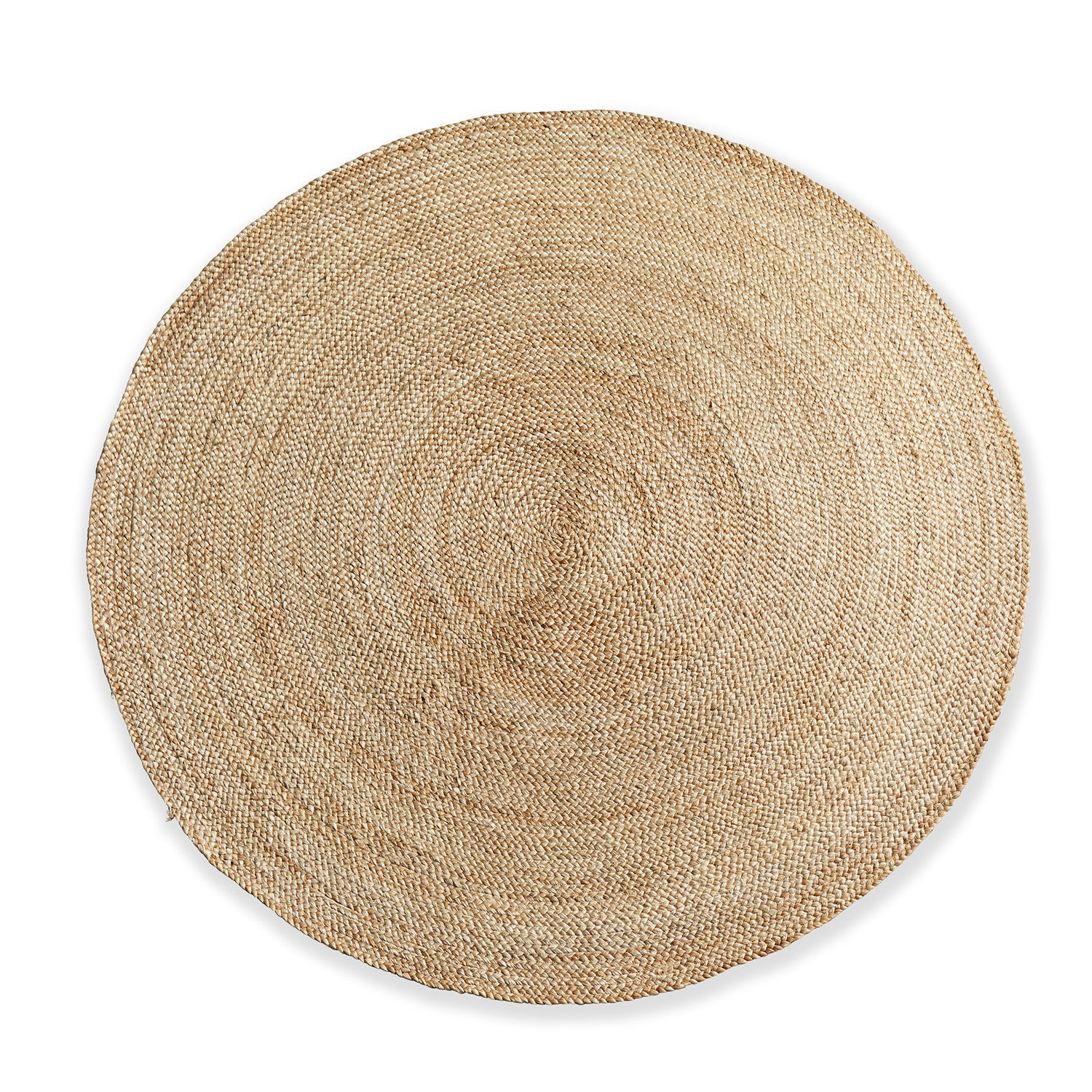 Tappeto Imene Tappeto rotondo in juta naturale beige, ideale per interni eco e boho