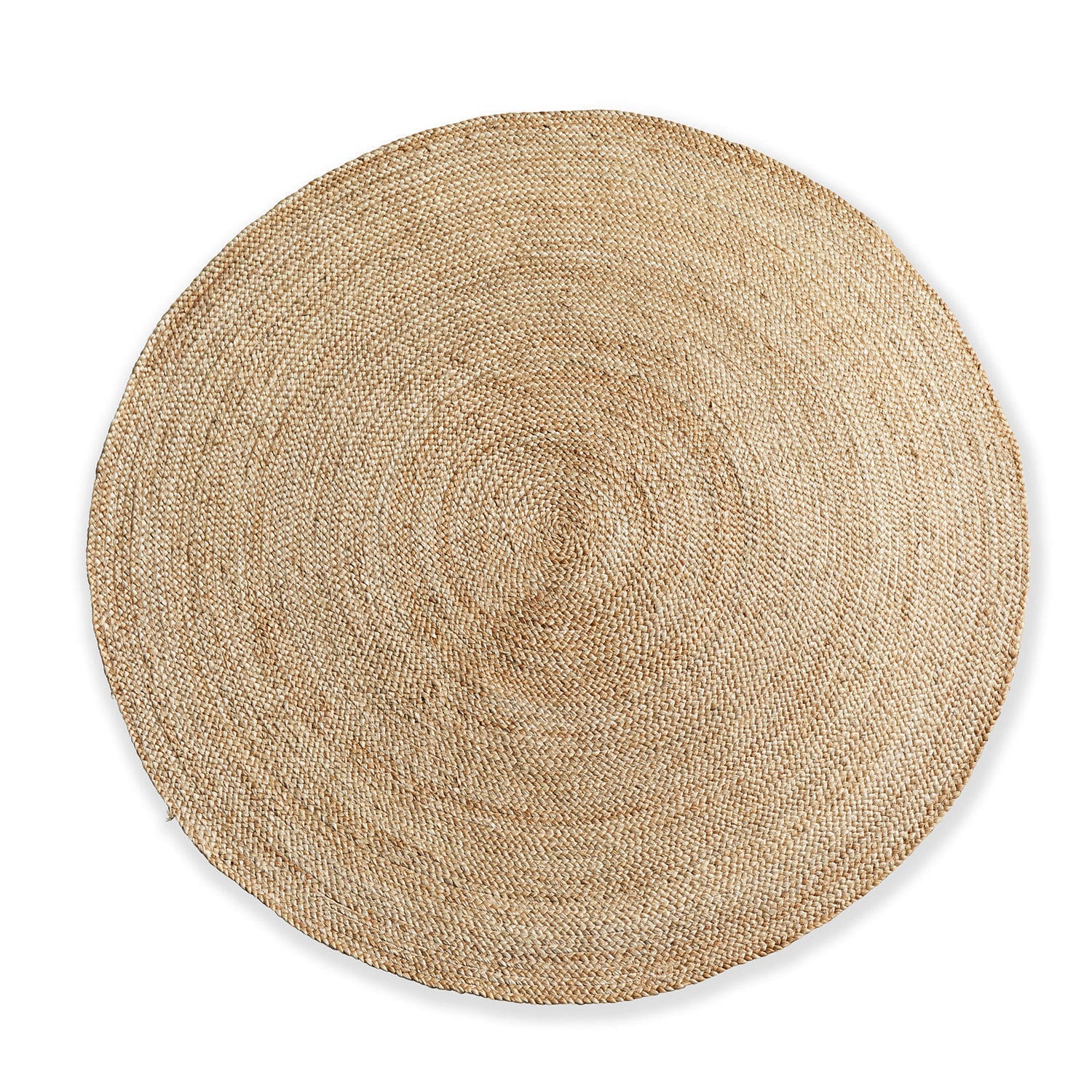 Tappeto Imene Tappeto rotondo in juta naturale beige, ideale per interni eco e boho