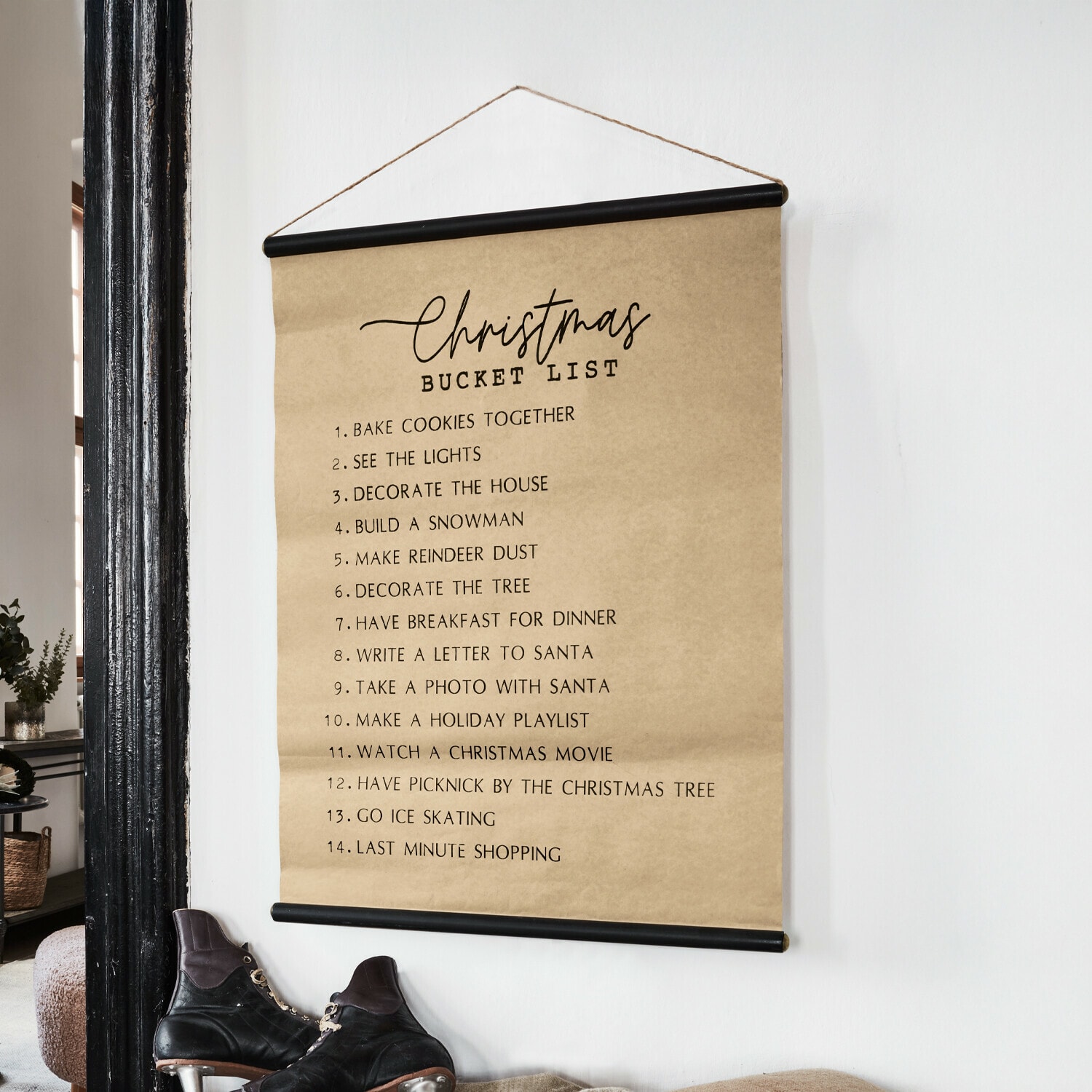 Stampa decorativa Christmas Bucket List