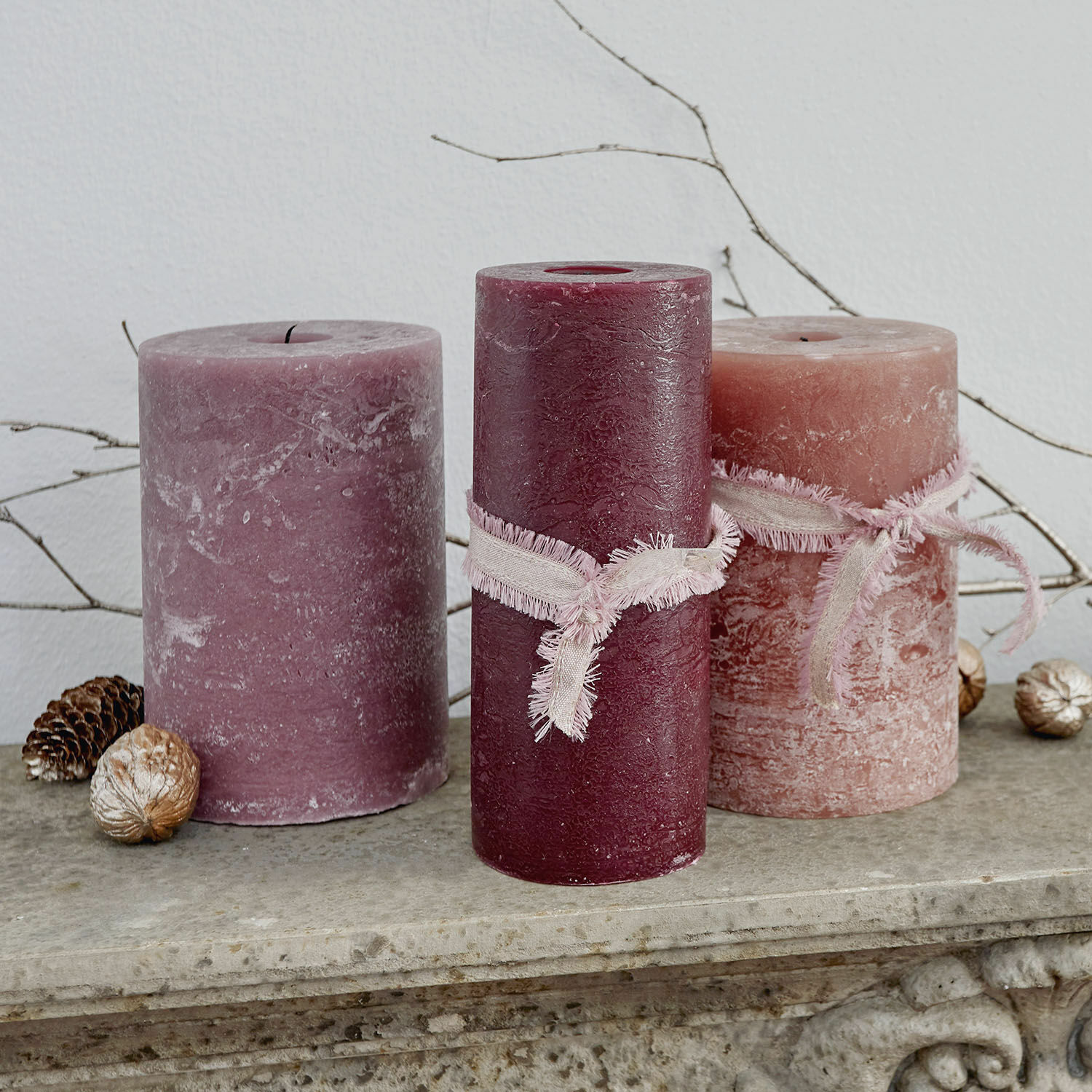 Set di 3 candele Salis