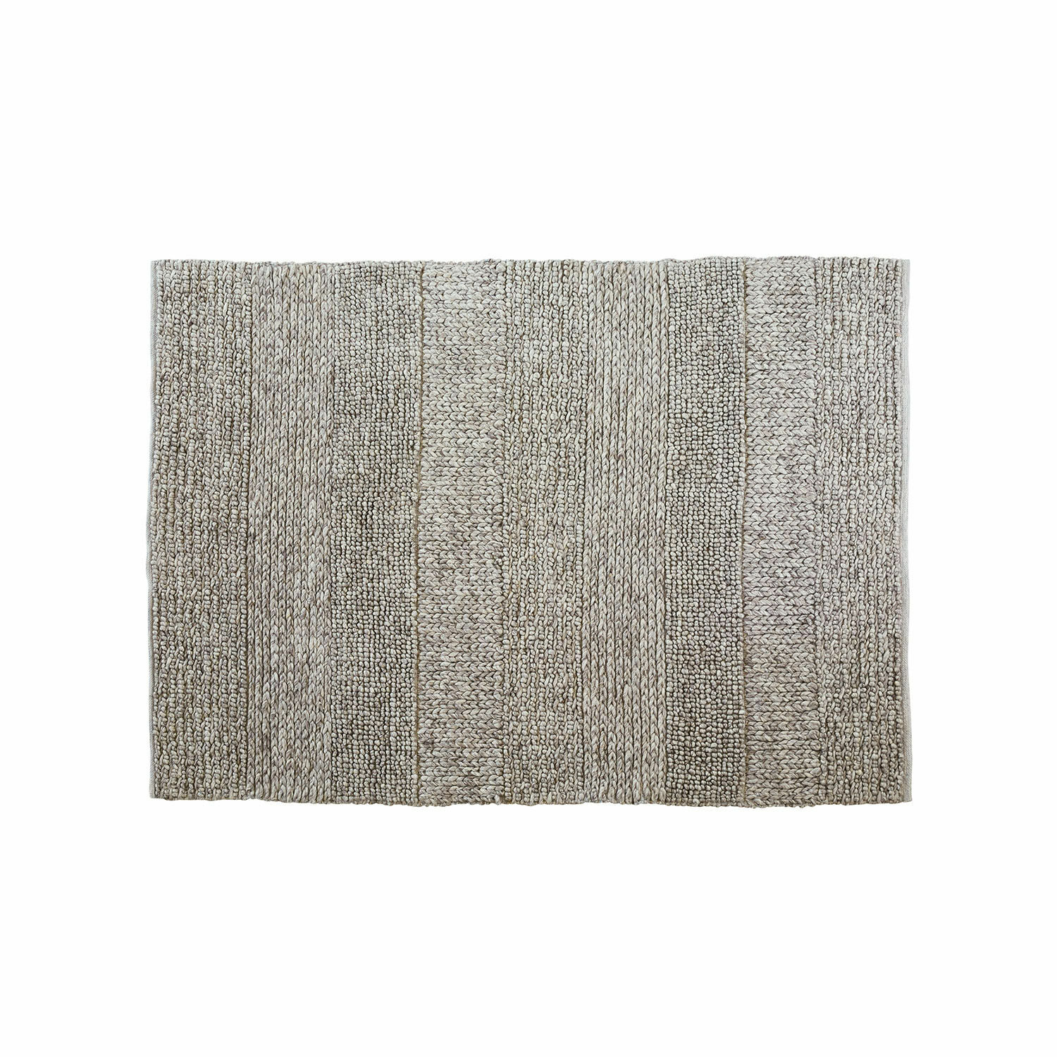 Tappeto Welezas Tappeto beige con trama grossa in fibre naturali, ideale per decorazioni d'interni e pavimenti
