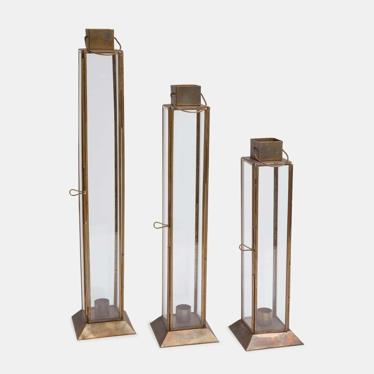 Set di 3 lanterne Coppermill