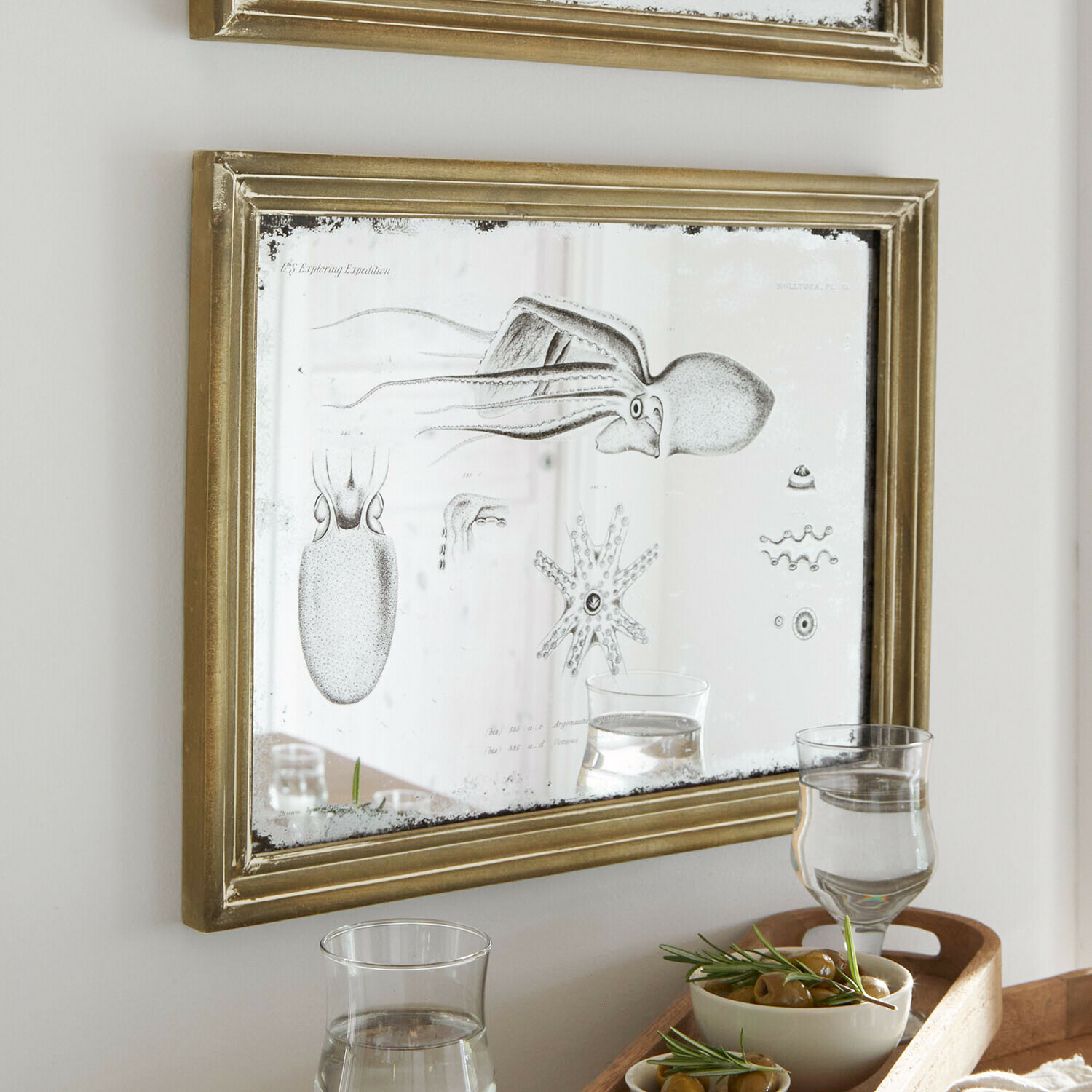 Coppia di specchi decorati Marivelles