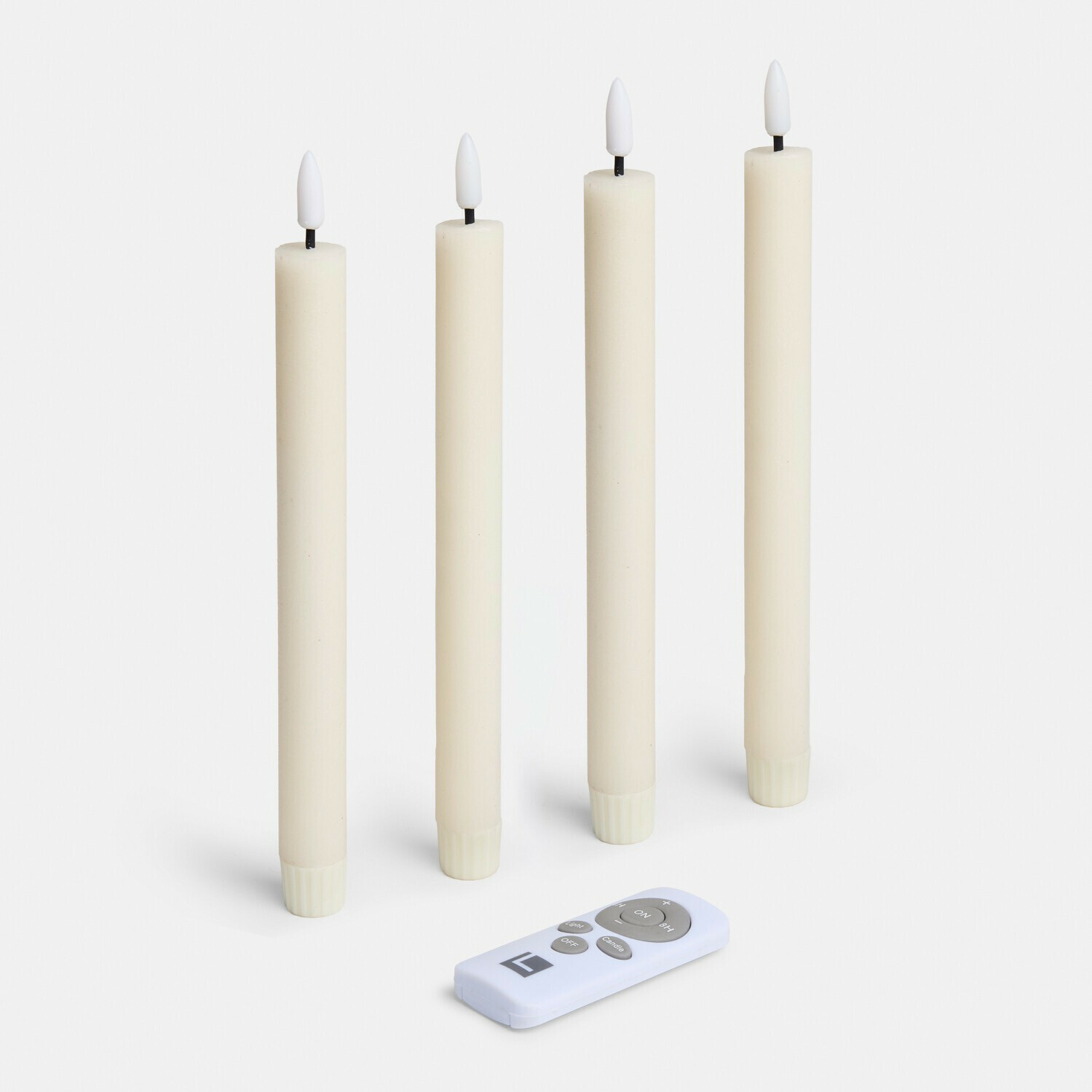 Set di 4 candele lunghe a LED Eldsora