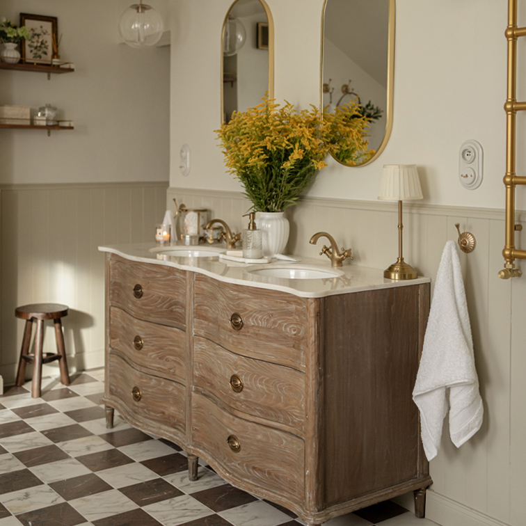 Un bagno sofisticato