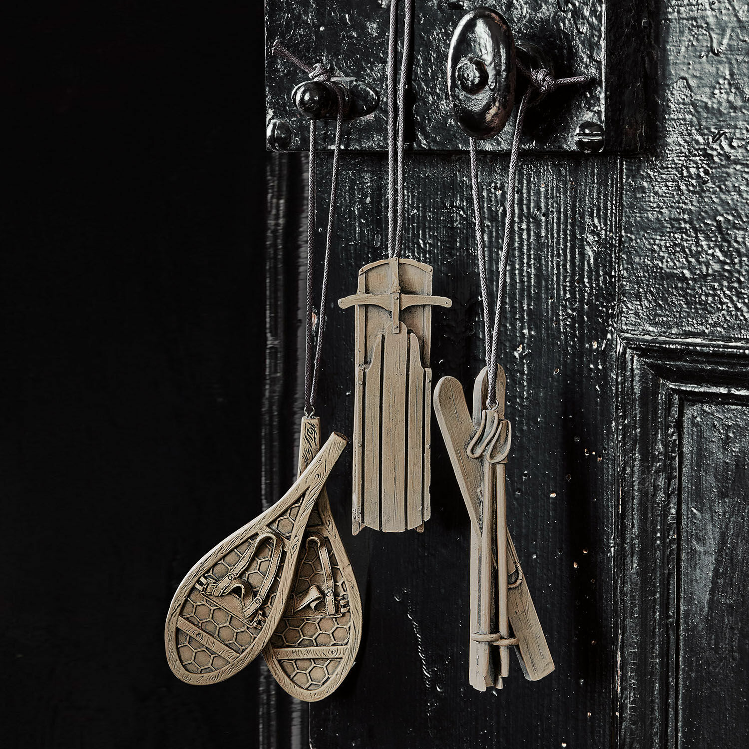 Set 3 Decorazioni Parete Gatto Nero In Legno - Sagome Artistiche, Adesivi Inclusi, Per Parete E Porte