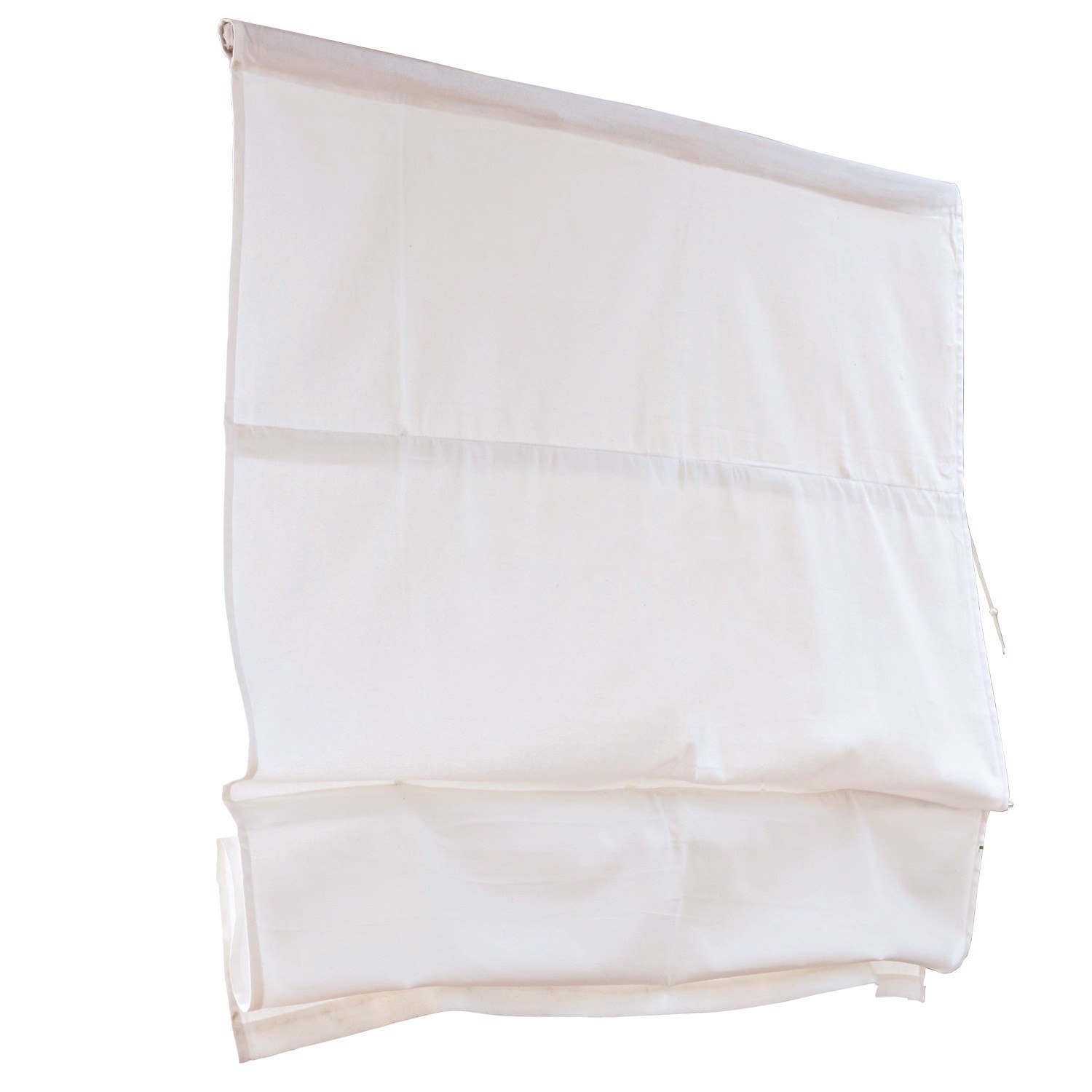 bianco Tenda a pacchetto bianca Fides in tessuto per decorazione finestra e protezione solare