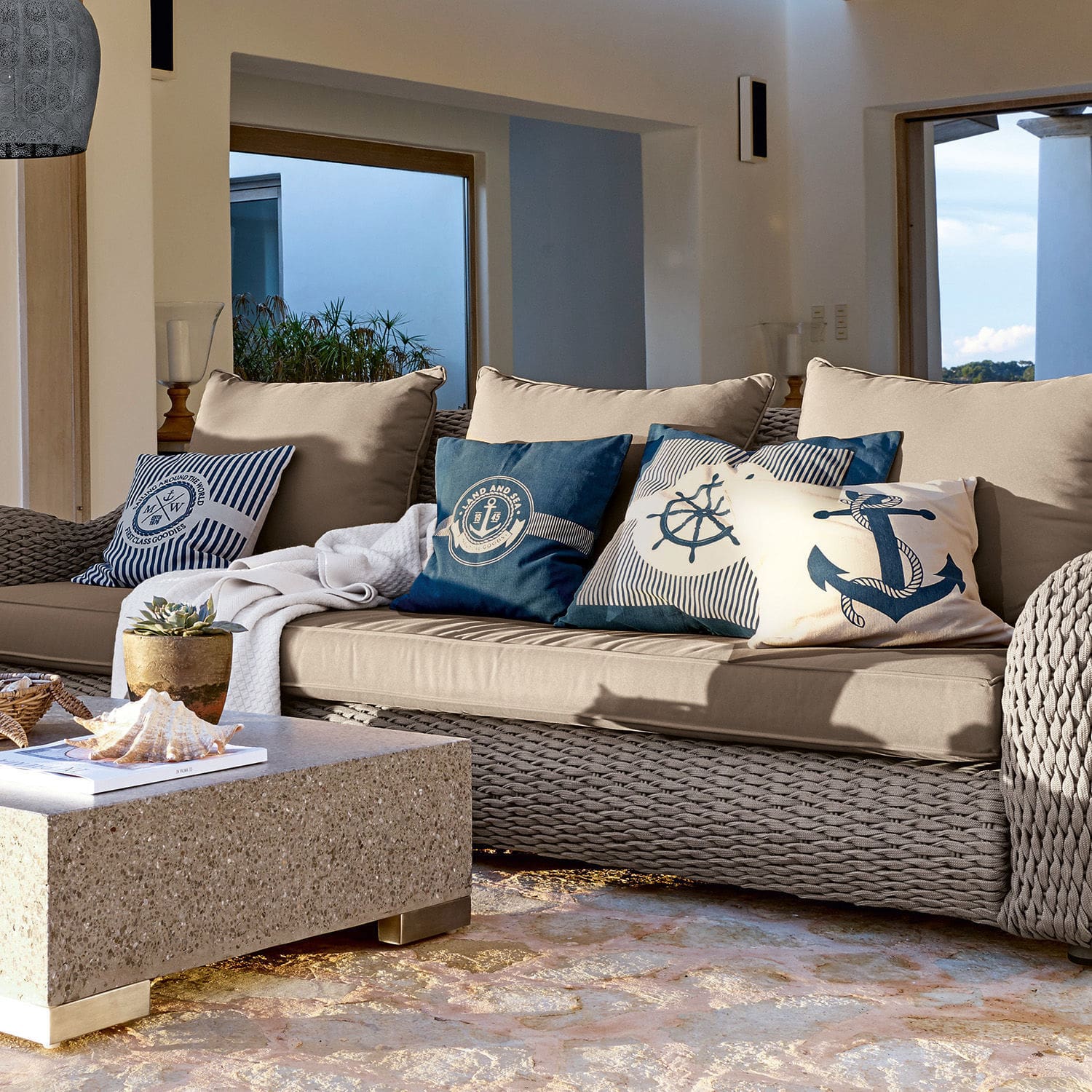 Set di 3 copricuscini Agde