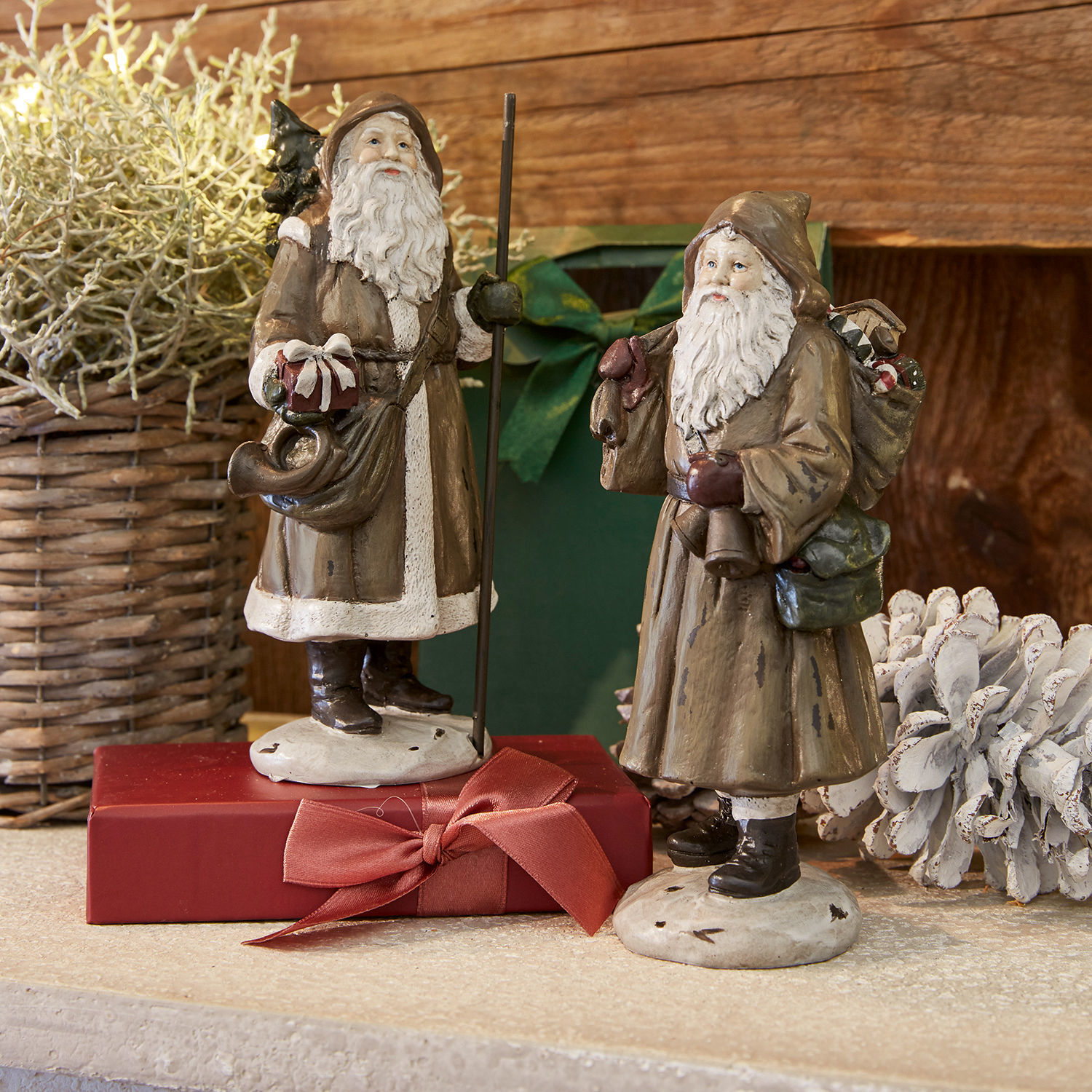 Coppia di Babbi Natale Filain