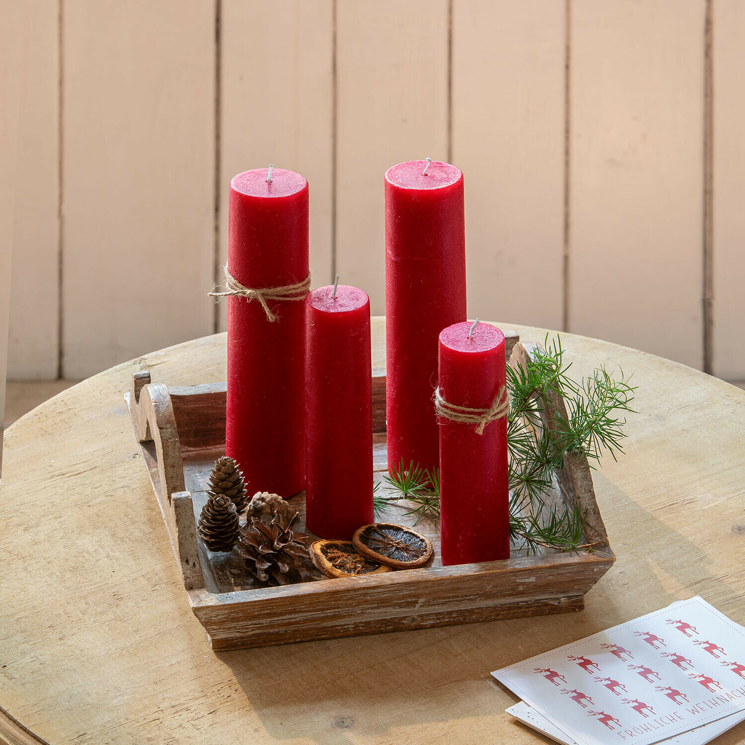 Set di 4 candele Avinal