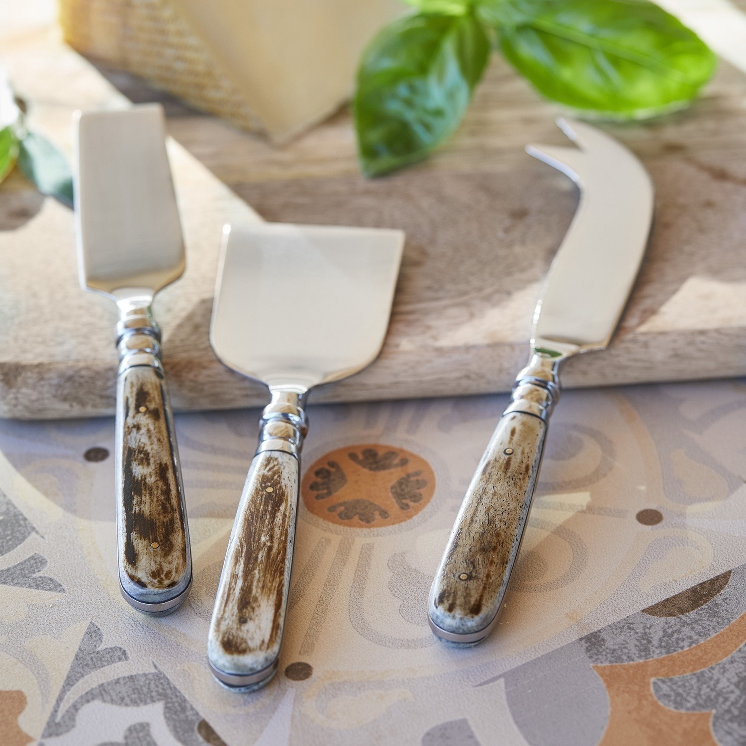 Set di 3 coltelli per formaggio Prasville