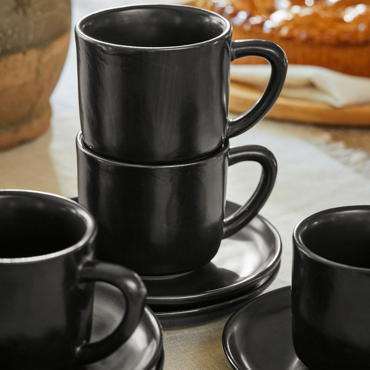 Set di 6 tazze con piattino Biarré