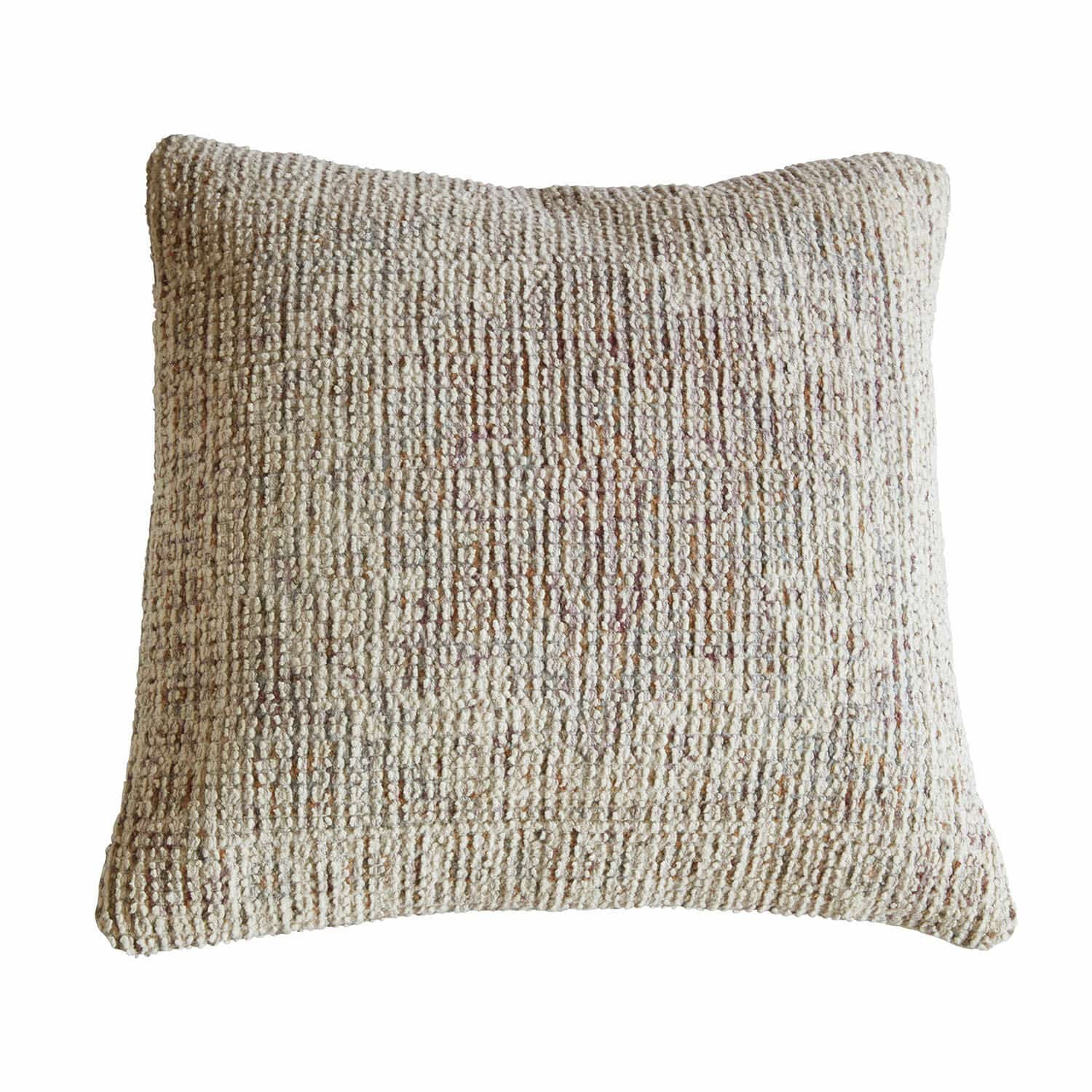 Copricuscino Galavira Cuscino decorativo beige in tessuto strutturato, morbido ed elegante per soggiorno o camera da letto