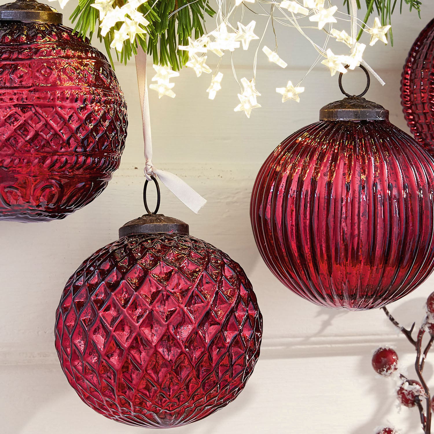 Set di 4 decorazioni natalizie Ringas