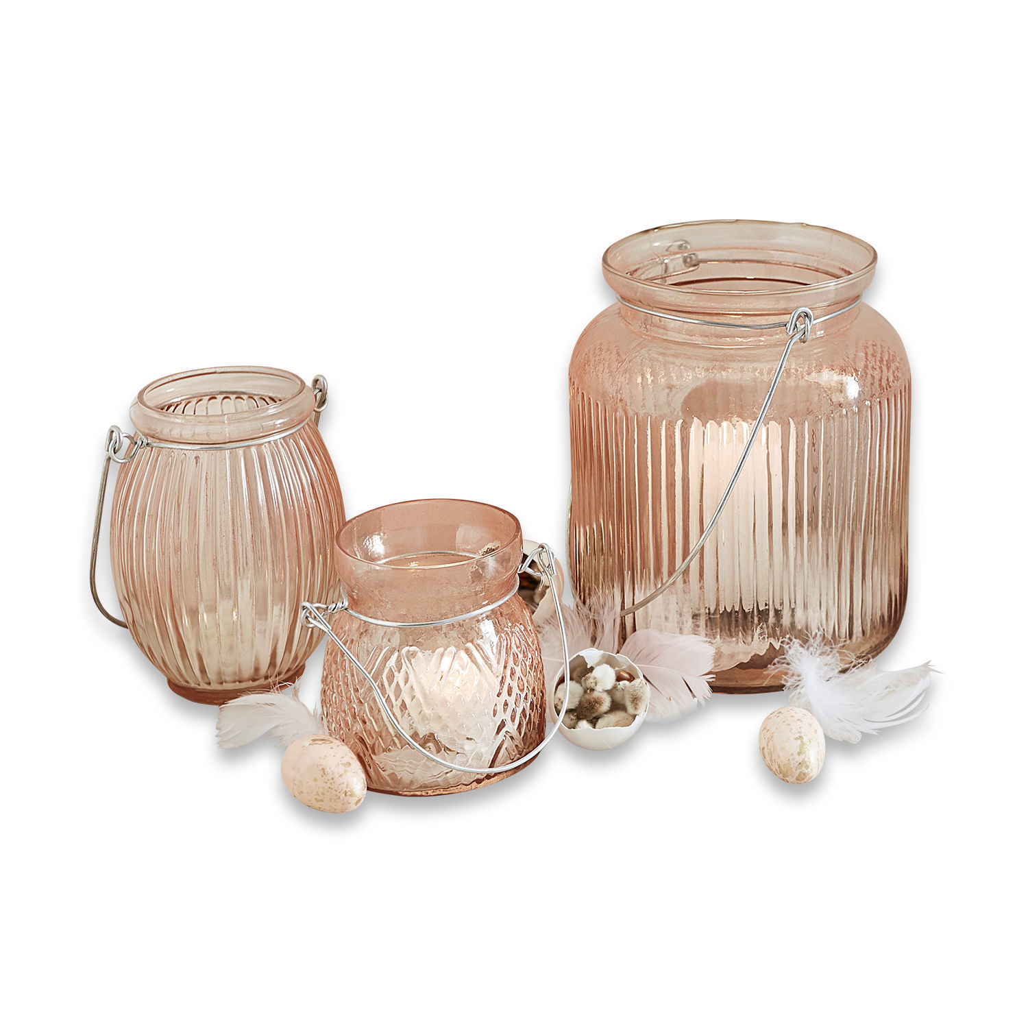 Set di 3 portacandele Maxence