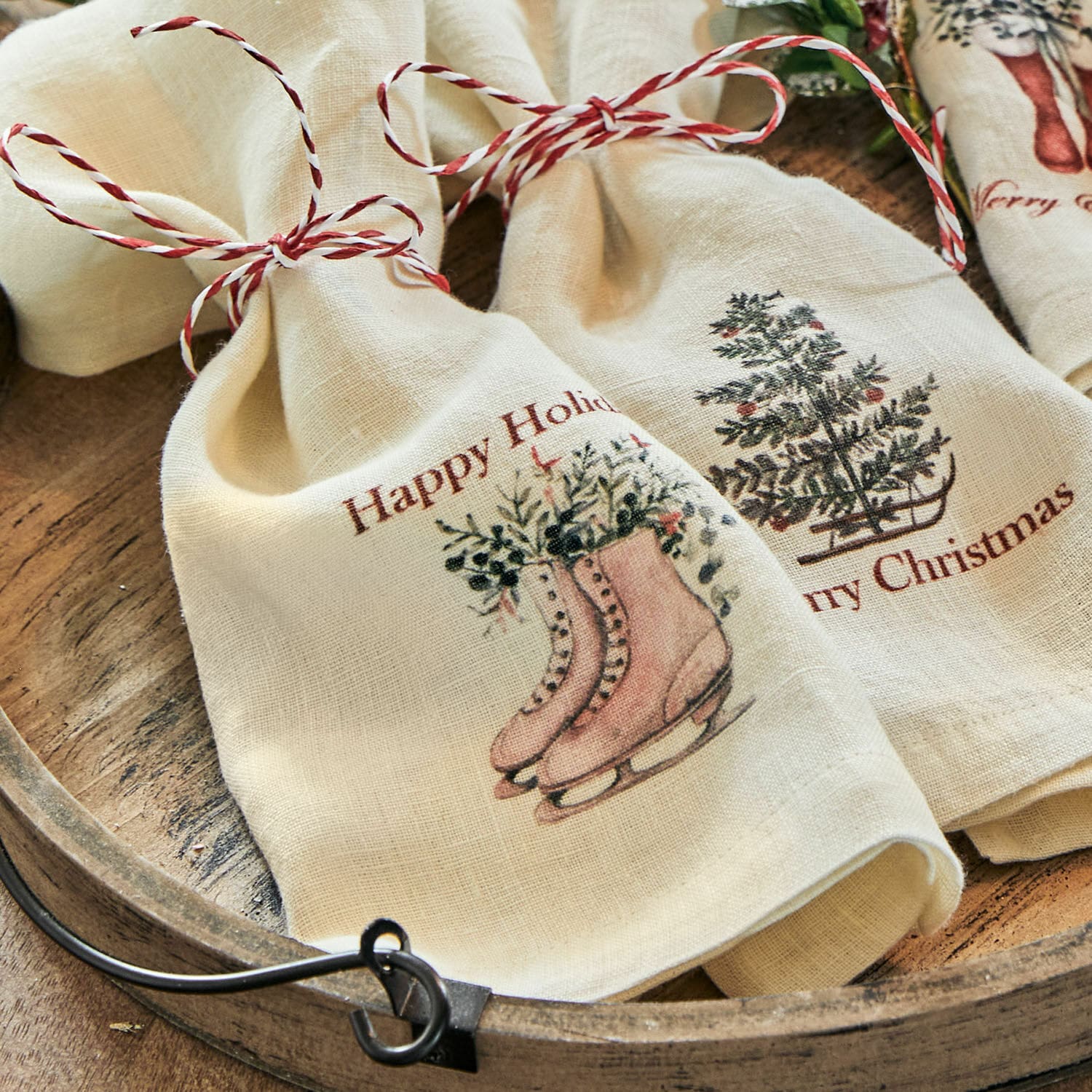 Set di 4 tovaglioli Merry & Bright