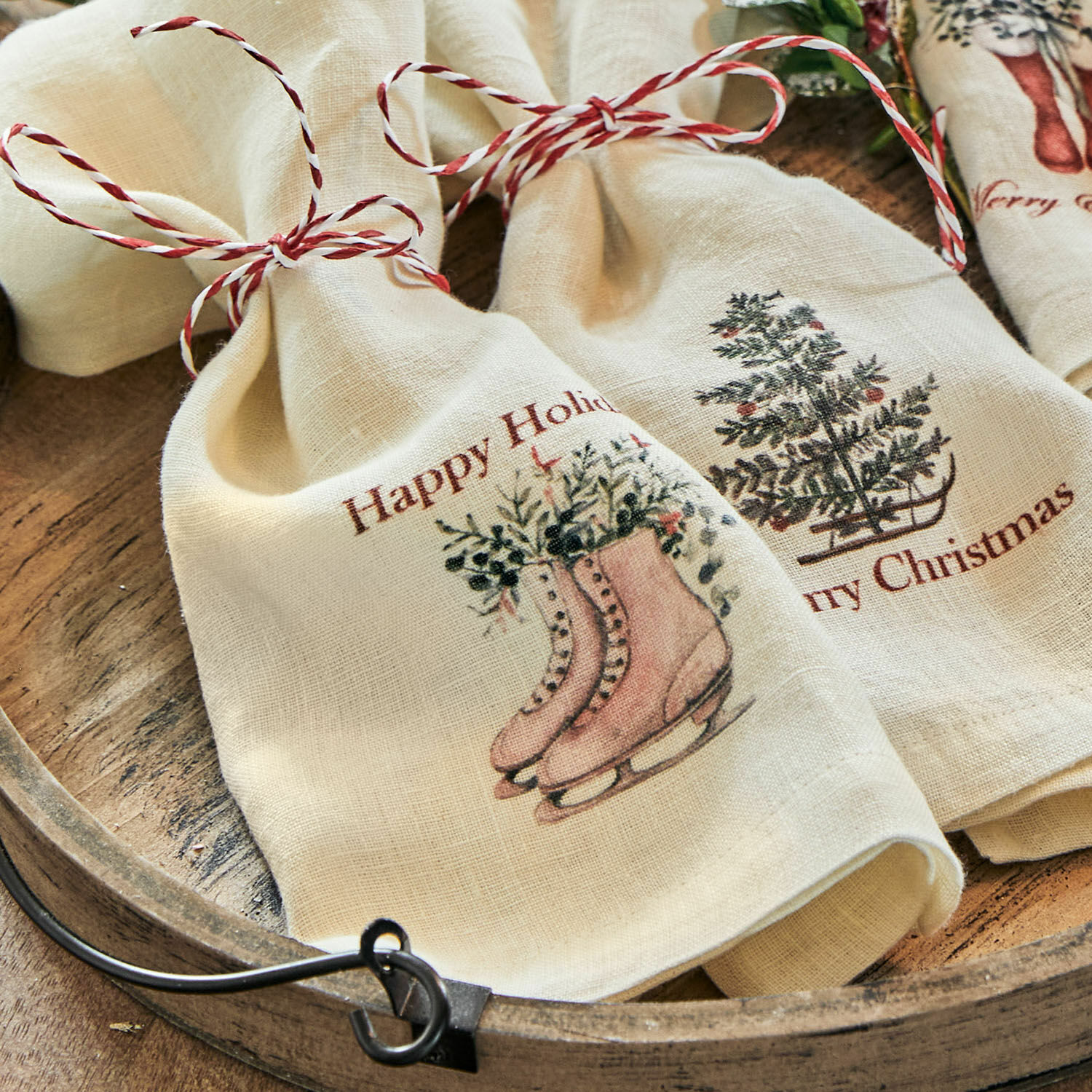 Set di 4 tovaglioli Merry & Bright