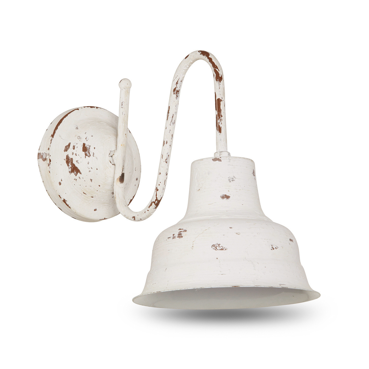 bianco antico Applique Sidney in metallo bianco antico con effetto invecchiato, stile vintage decorativo