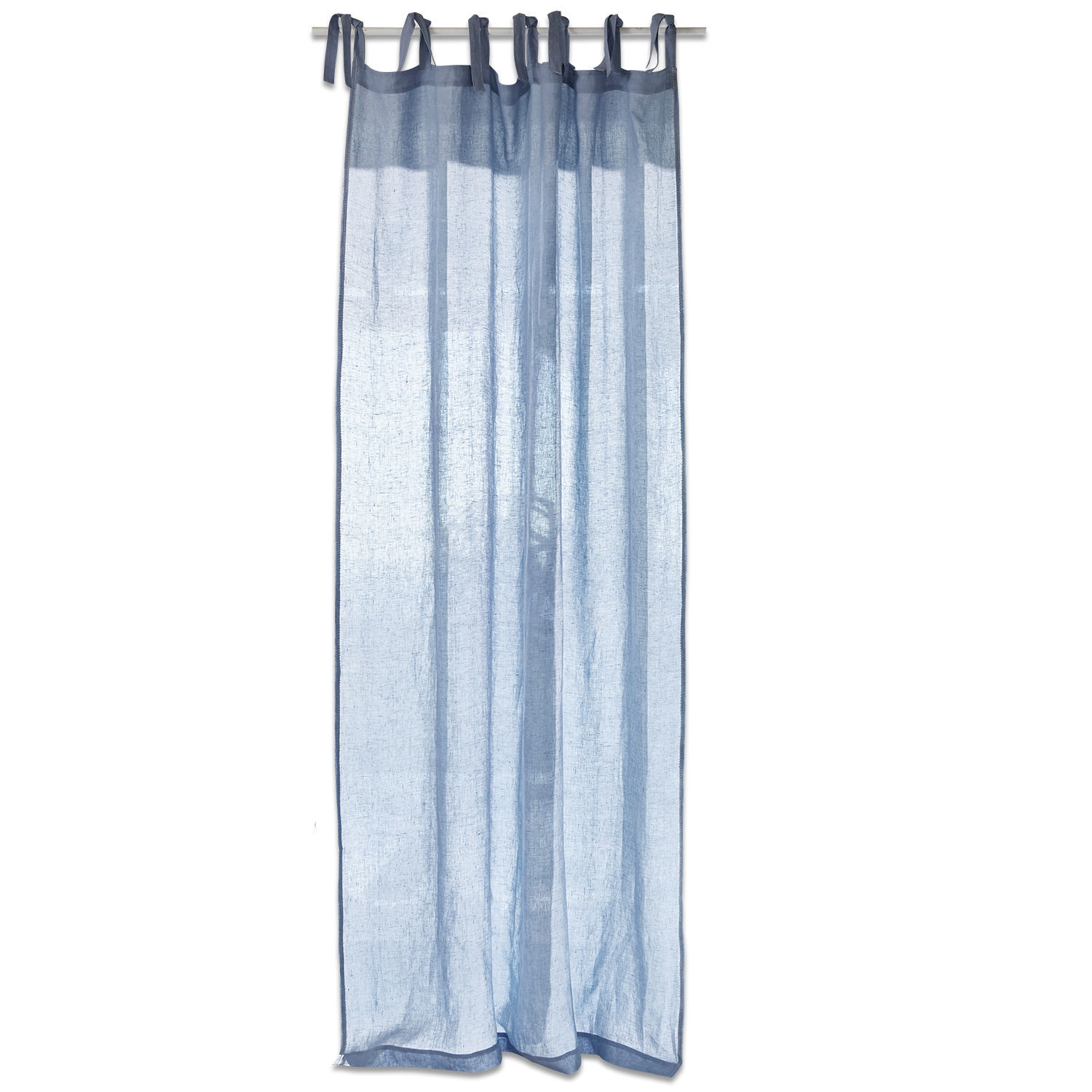 blu Tenda azzurra leggera Monthelie in cotone, ideale per decorare finestre e interni.