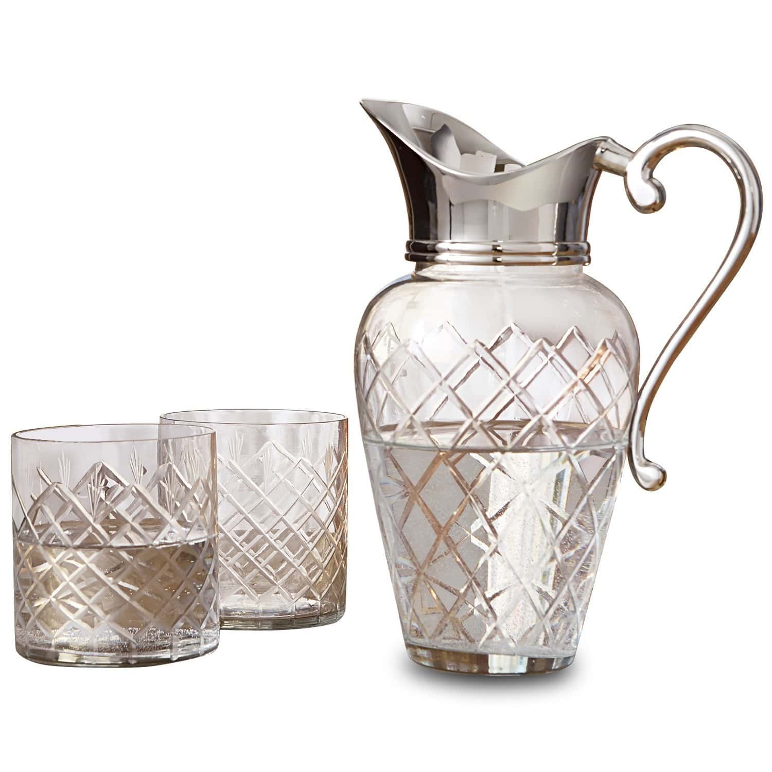 Caraffa con bicchieri Roseline