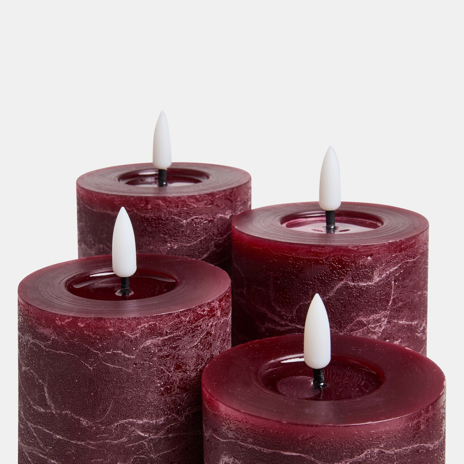 Set di 4 candele cilindriche a LED Ljusvik