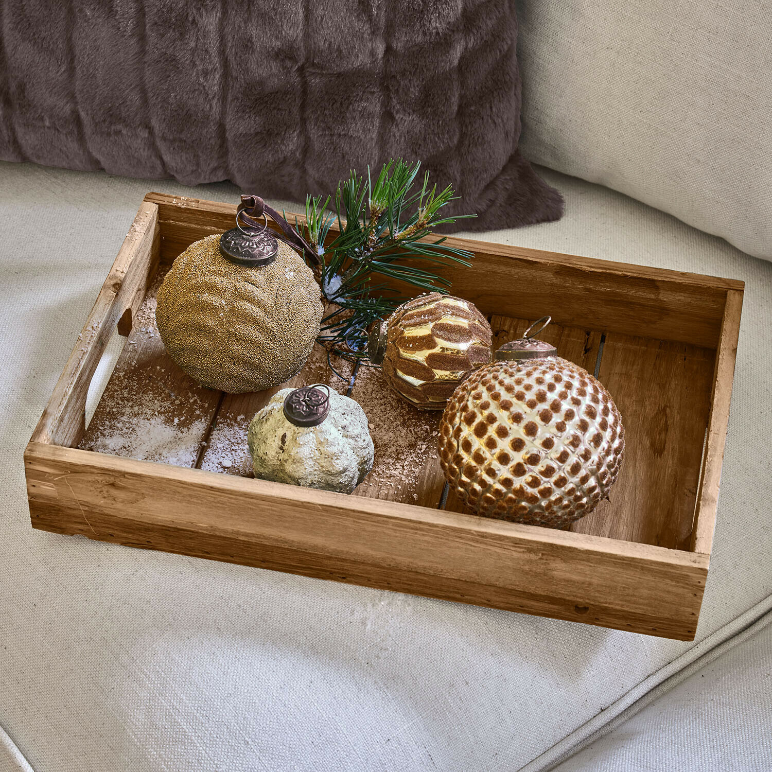 Set di 4 palline di Natale Tamarun
