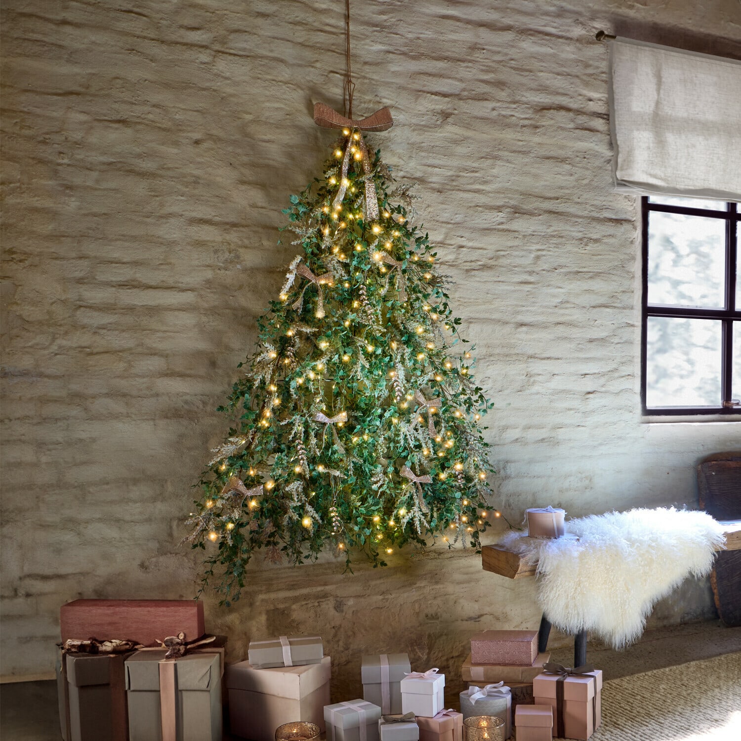 Albero di Natale da parete a LED Florévie