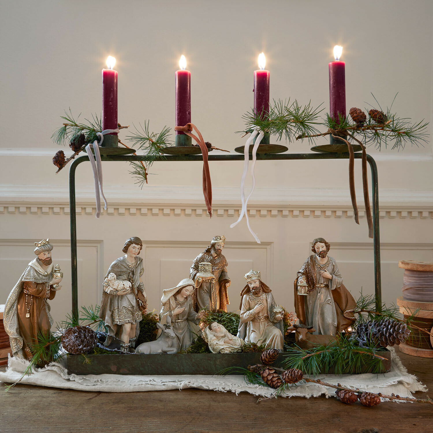 Presepe illuminato