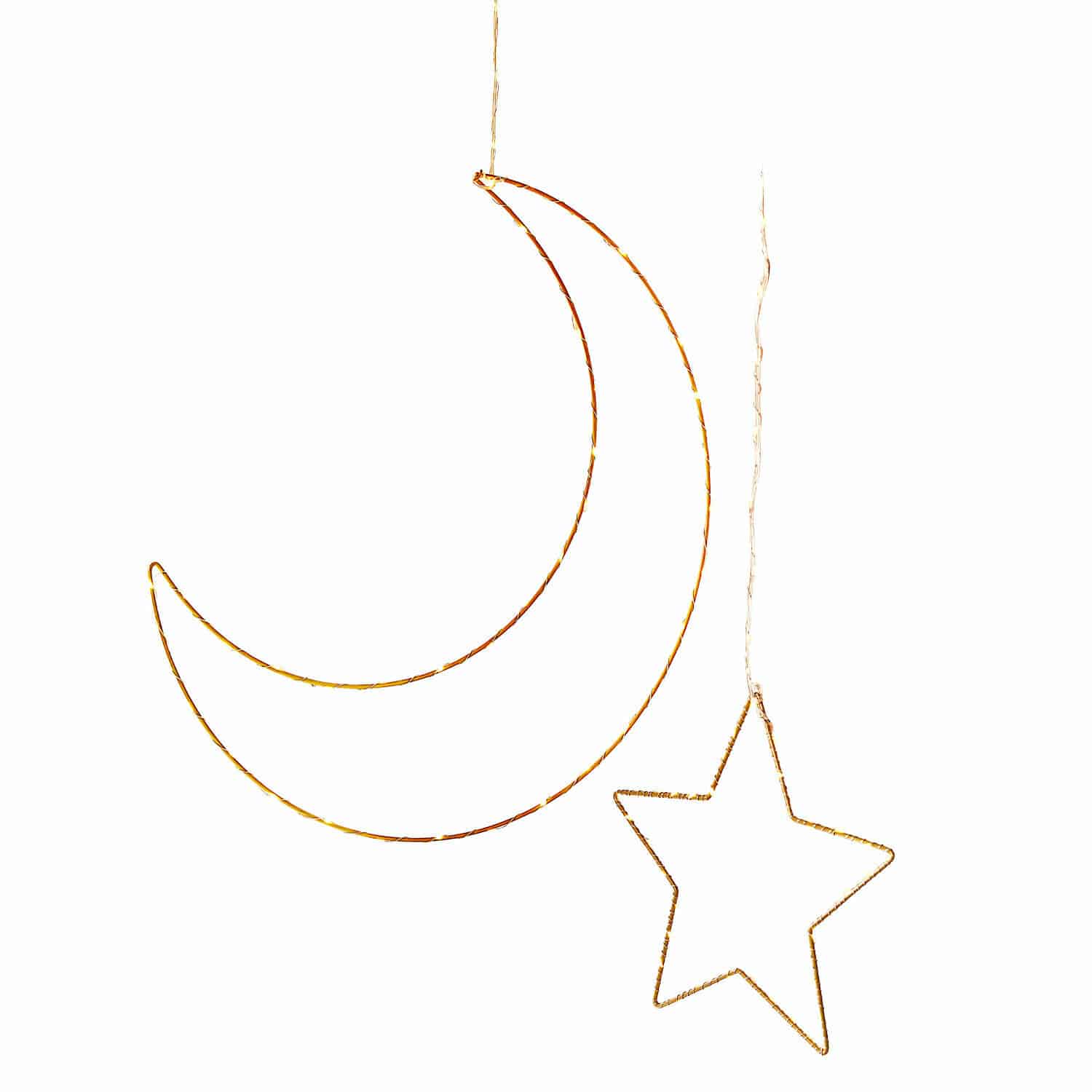 Coppia di decorazioni a luci LED Padden