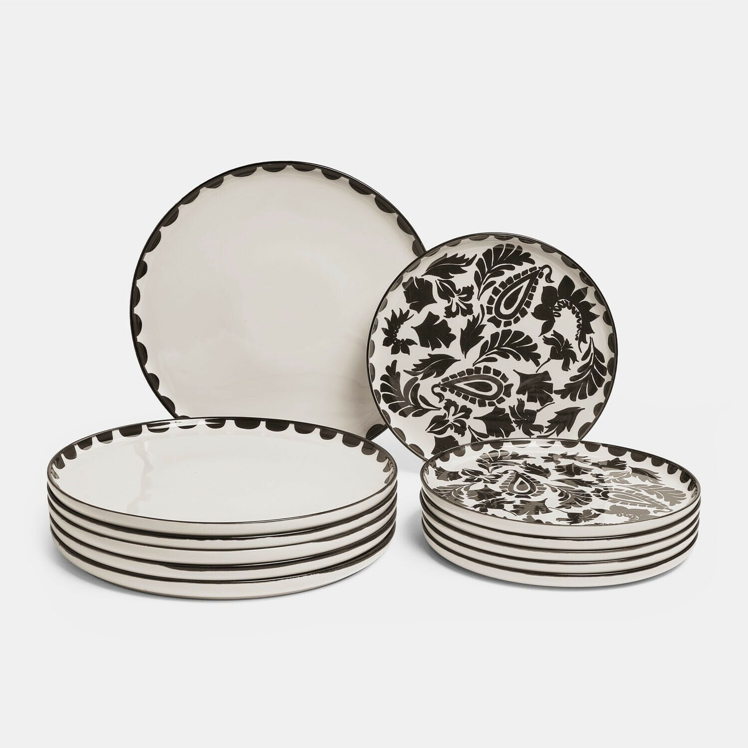 Set di 12 piatti Tazira