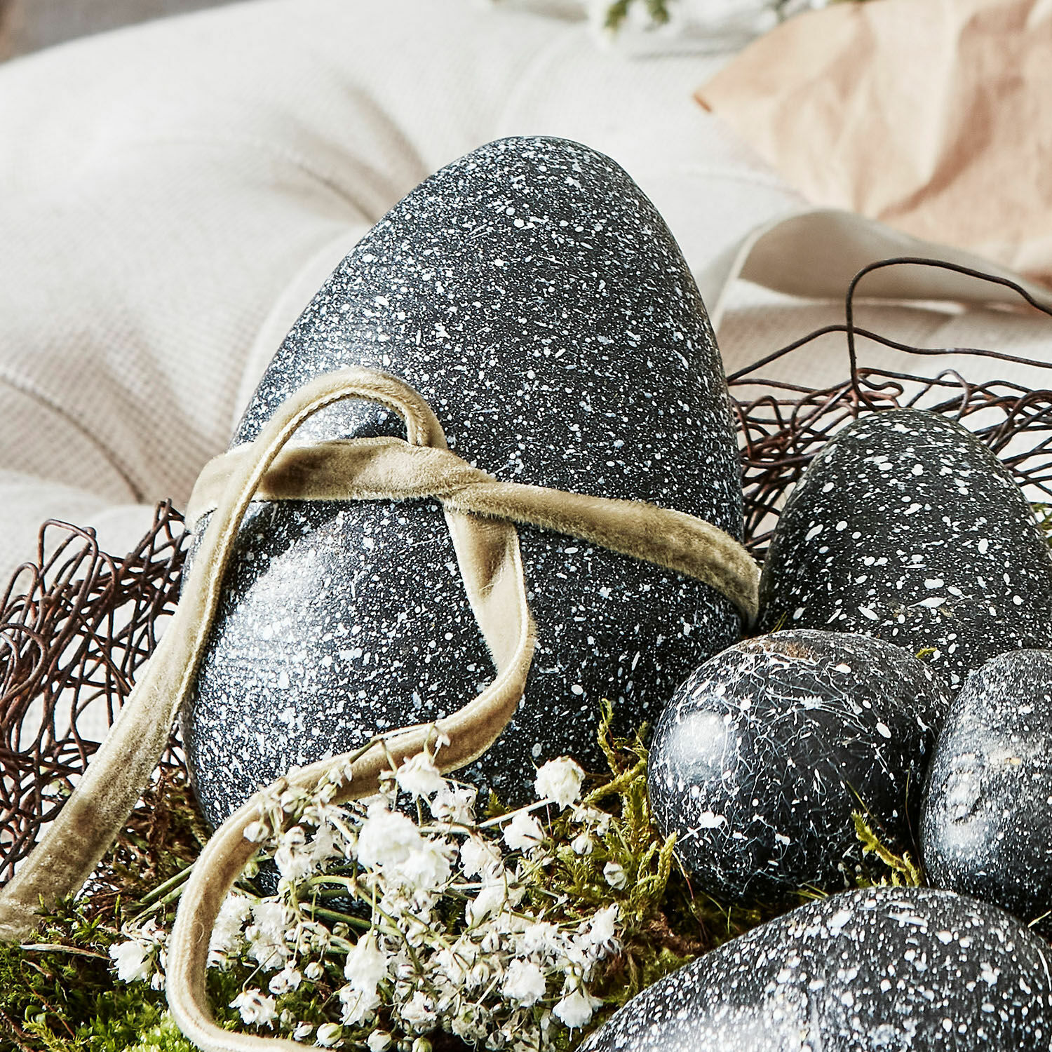 Set di 5 uova decorative Walbert