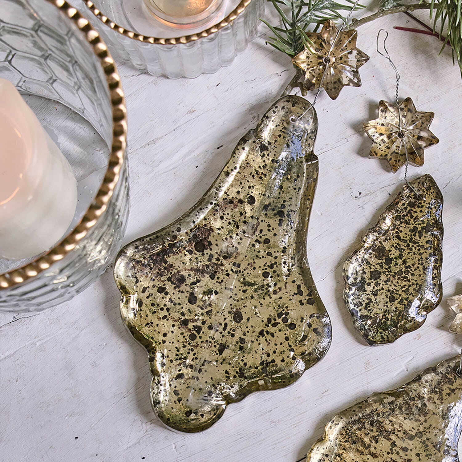 Set di 4 decorazioni natalizie Dolenza