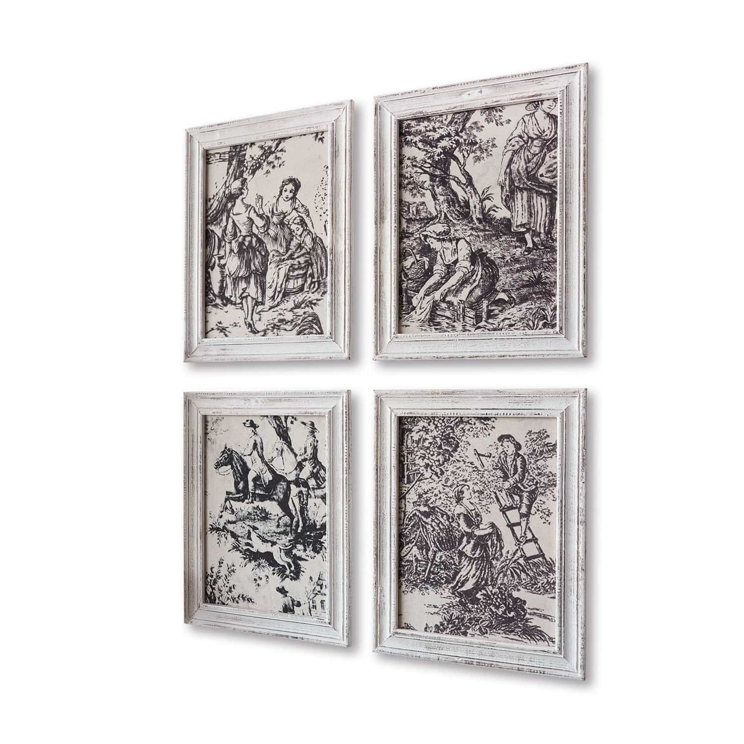 Set di 4 quadretti Abetone