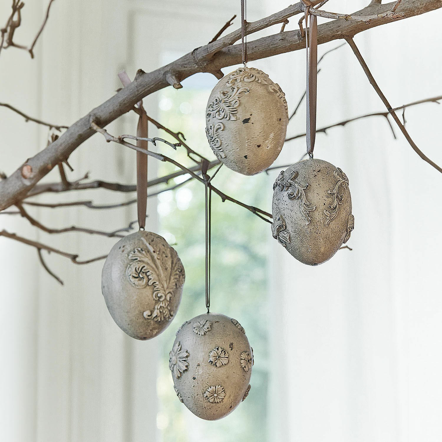 Set di 4 decorazioni da appendere Zama