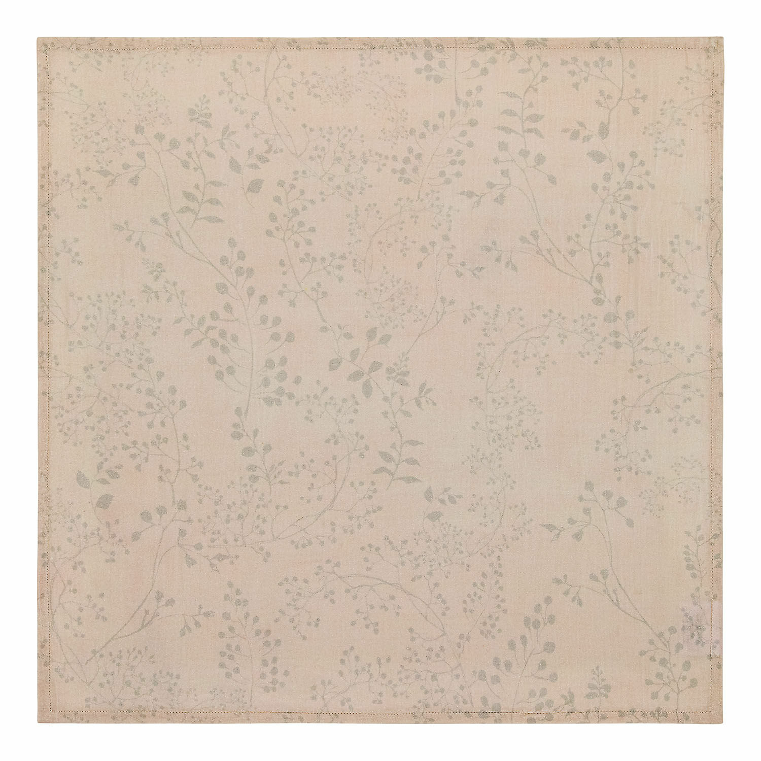 Set di 3 teli per bebè Bellise Tovagliolo beige in cotone con delicato motivo vegetale, decorazione da tavola
