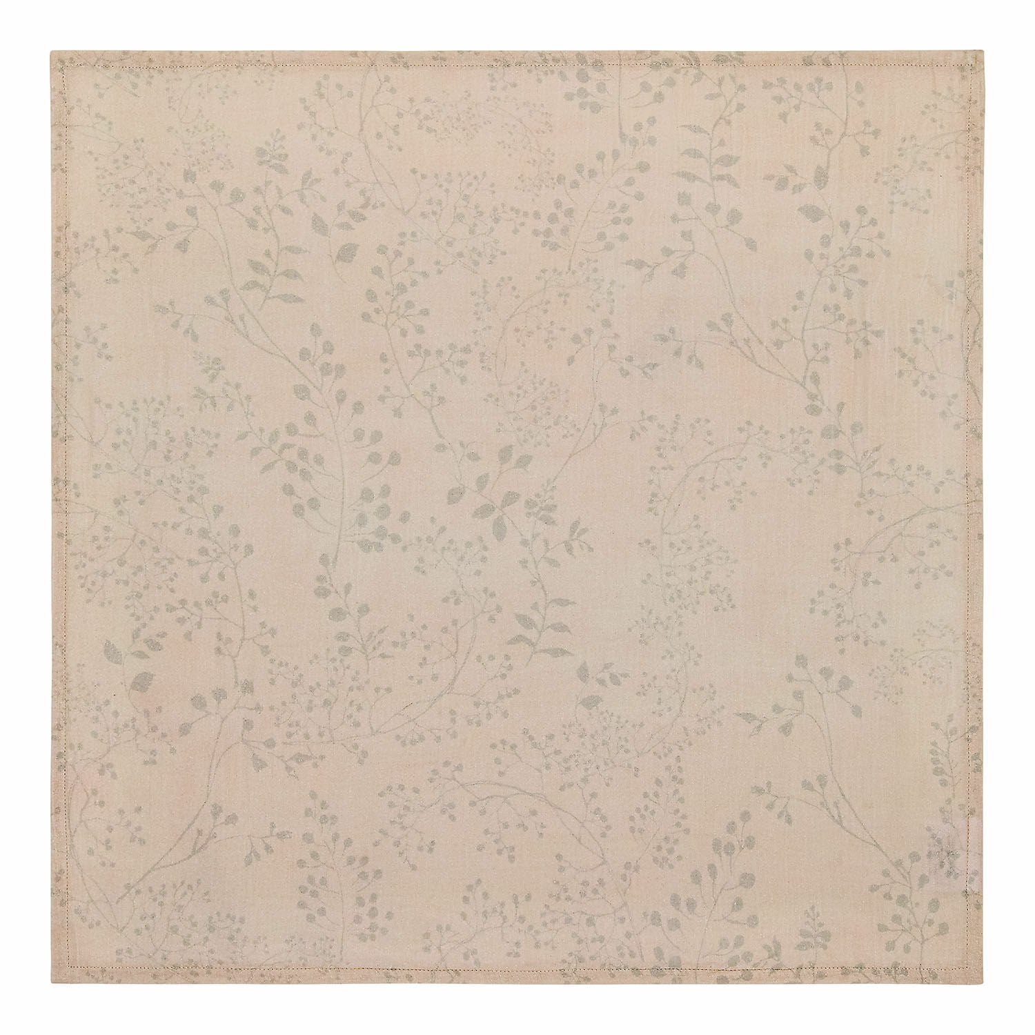 Set di 3 teli per bebè Bellise Tovagliolo beige in cotone con delicato motivo vegetale, decorazione da tavola