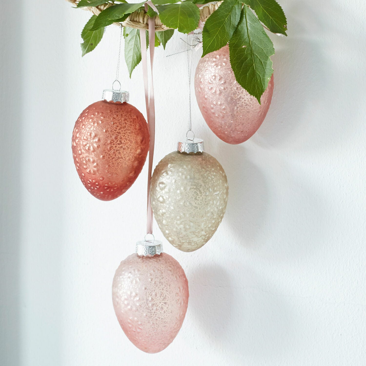 Set di 6 uova di Pasqua Sparkly