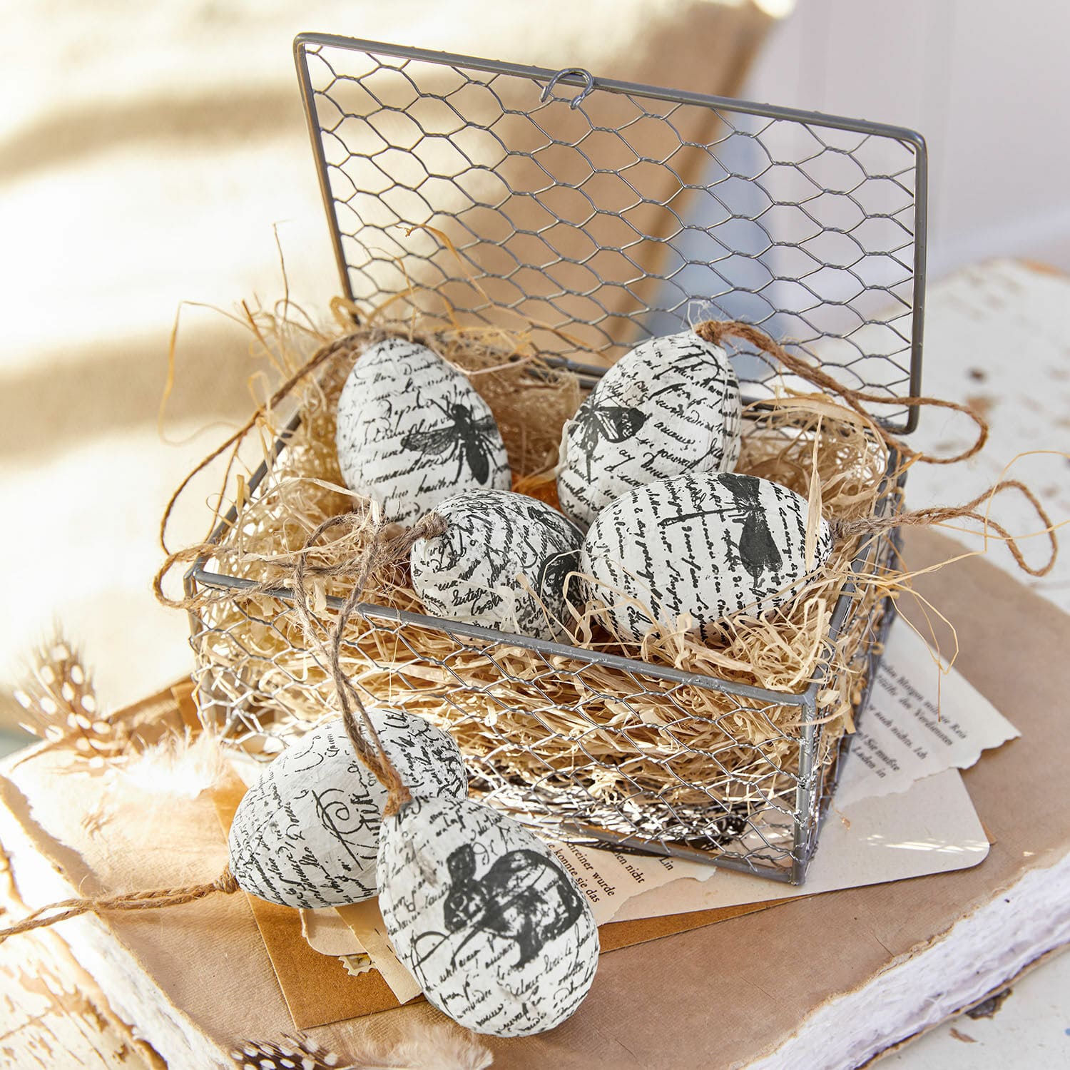 Set di 6 uova di Pasqua Beston