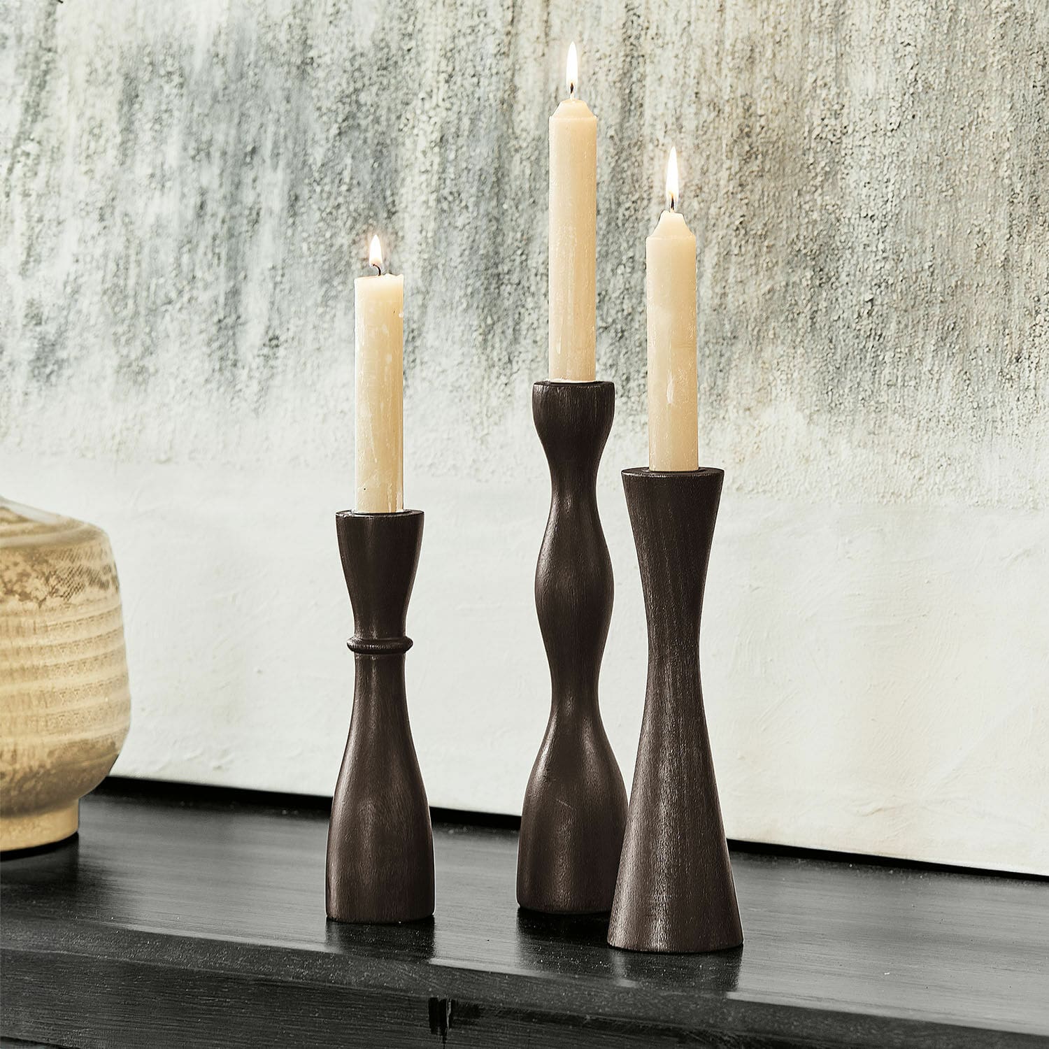 Set di 3 candelieri Méléandre