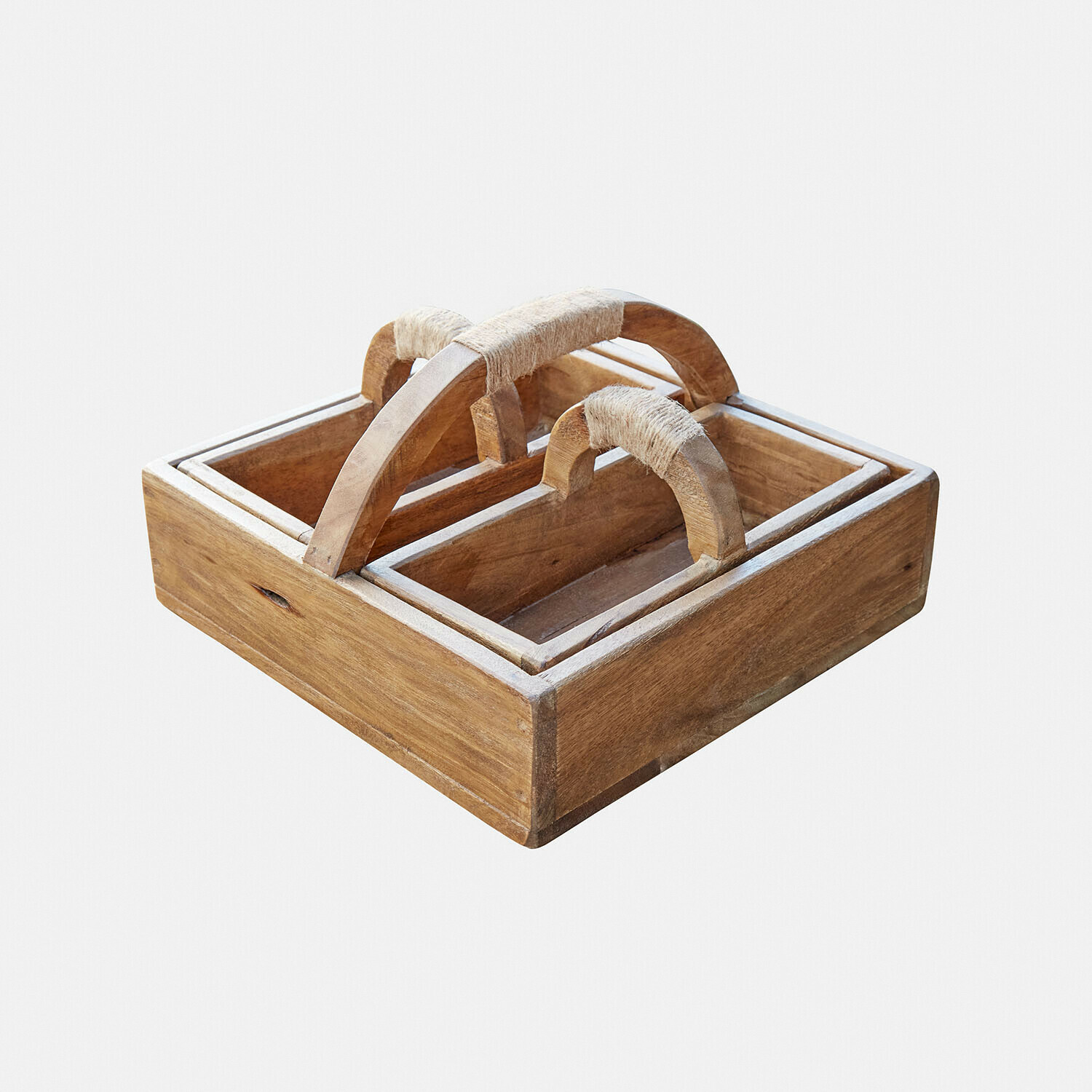 Set di 3 cassette di legno Nettleby
